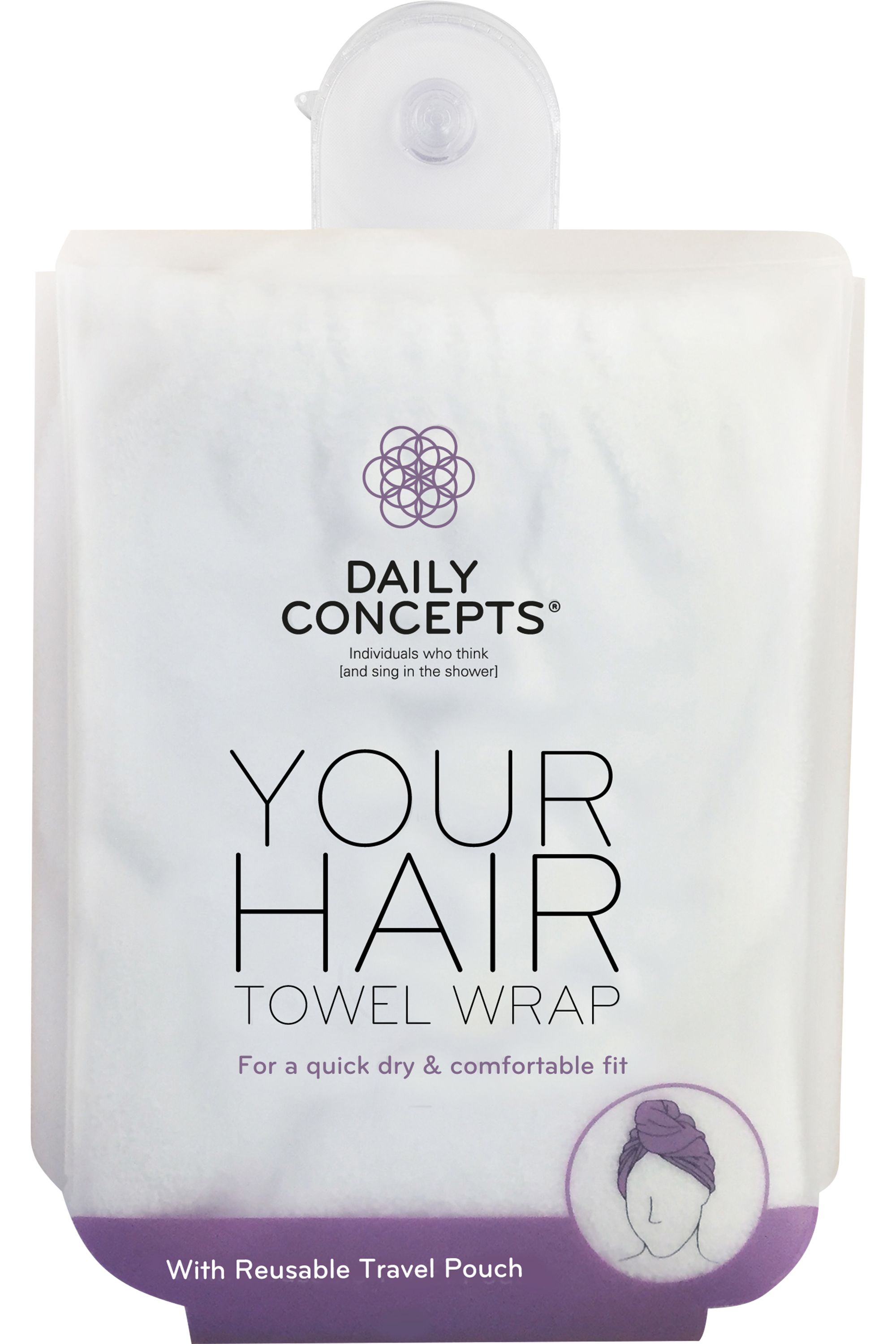 Daily Concepts - Serviette absorbante cheveux Your Hair Towel Wrap - Blissim