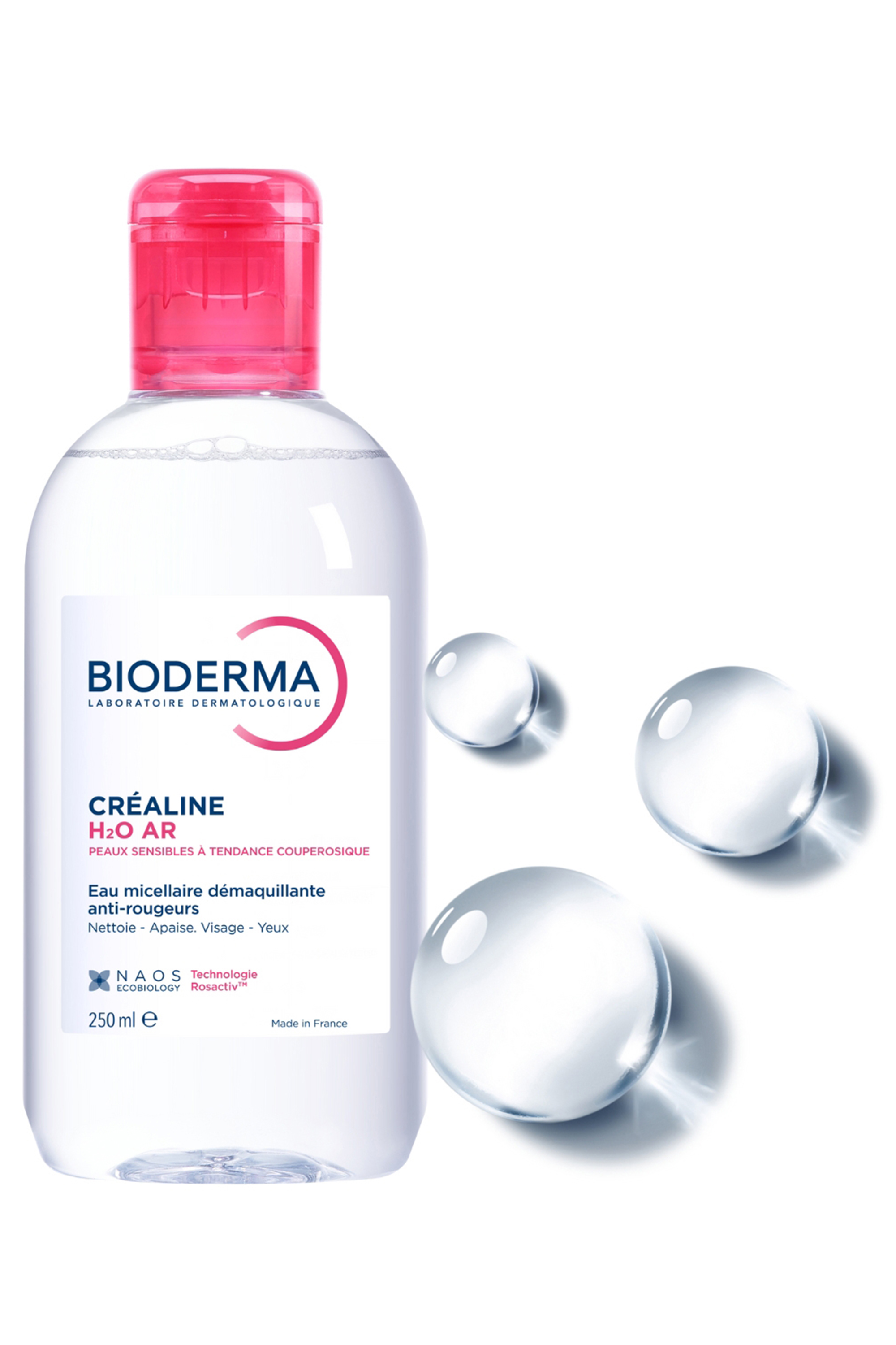 Eau Micellaire démaquillante anti-rougeur Créaline H2O