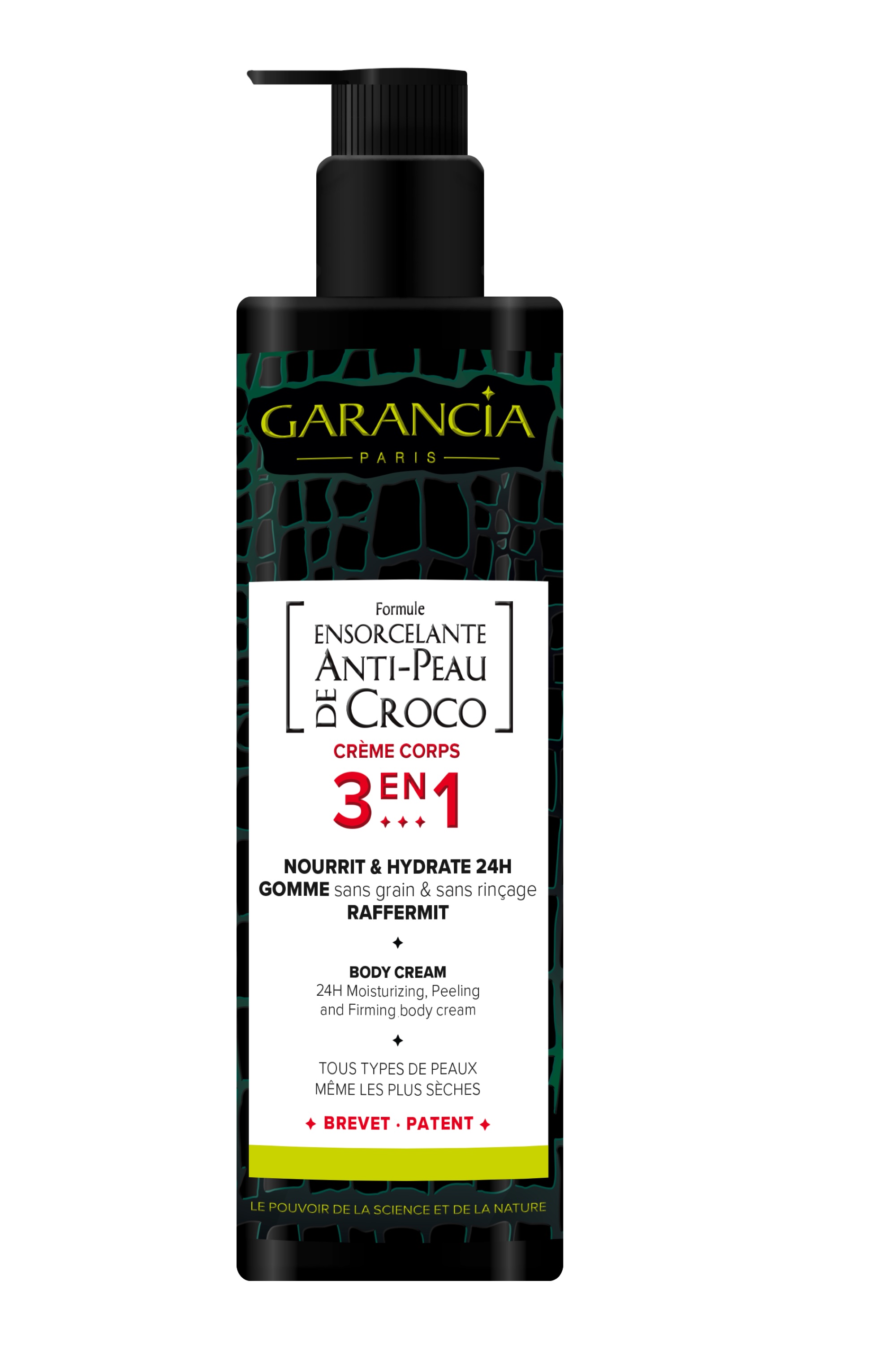 Crème corps 3-en-1 Formule Ensorcelante Anti-Peau de Croco®