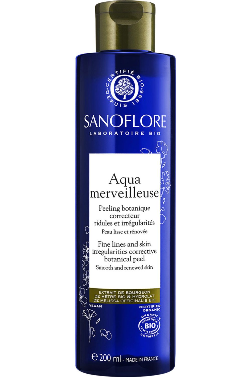 Sanoflore - Lotion Peeling botanique régénérant Aqua Merveilleuse 200mL