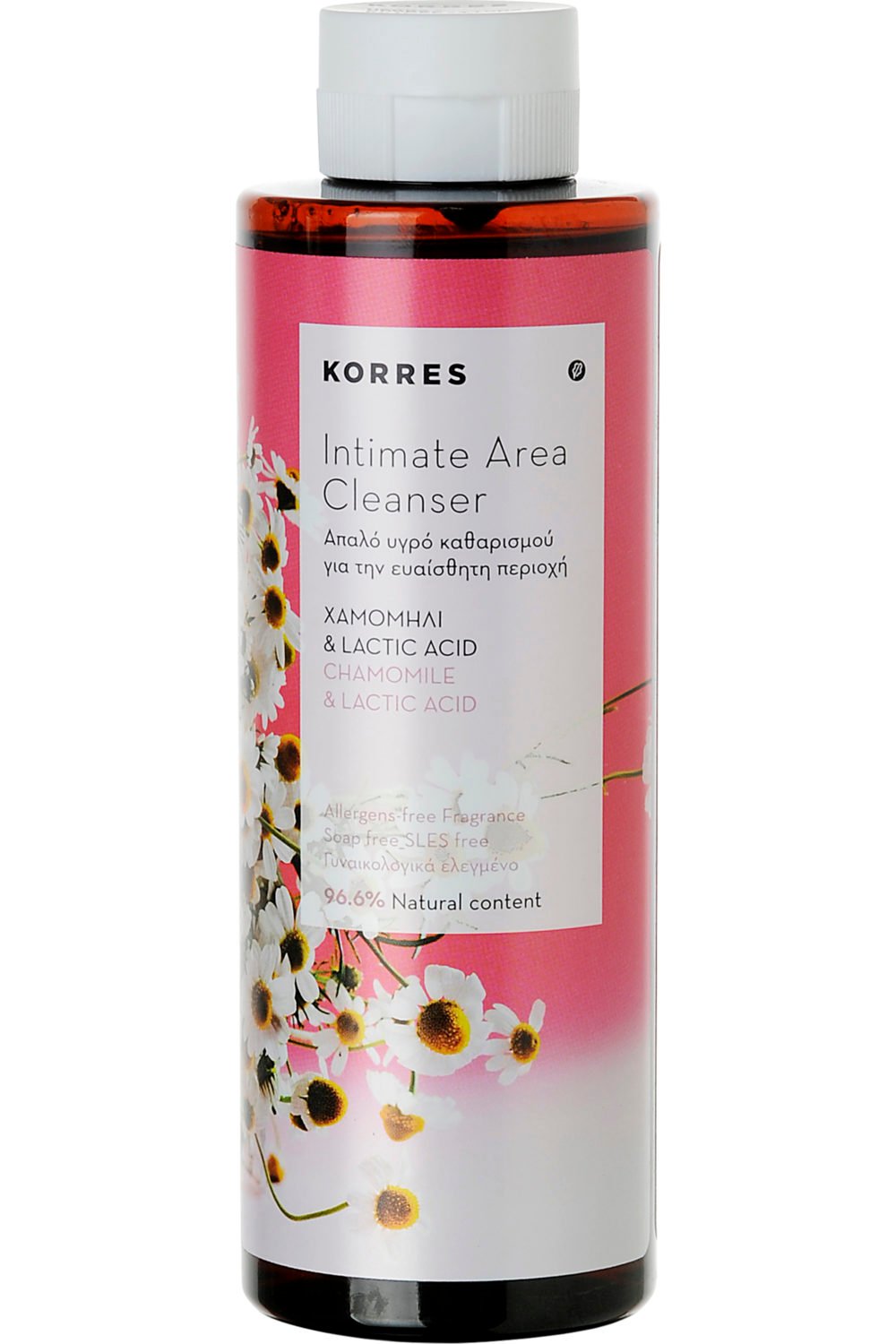 Korres - Gel moussant nettoyant pour toilette intime à la camomille et à l'acide lactique