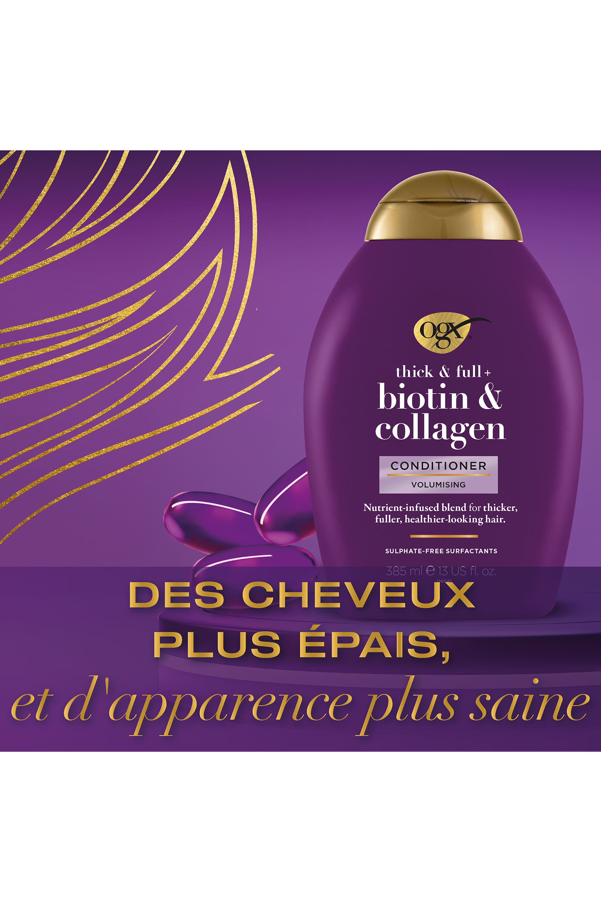 Après-shampoing revitalisant à la biotine et au collagène