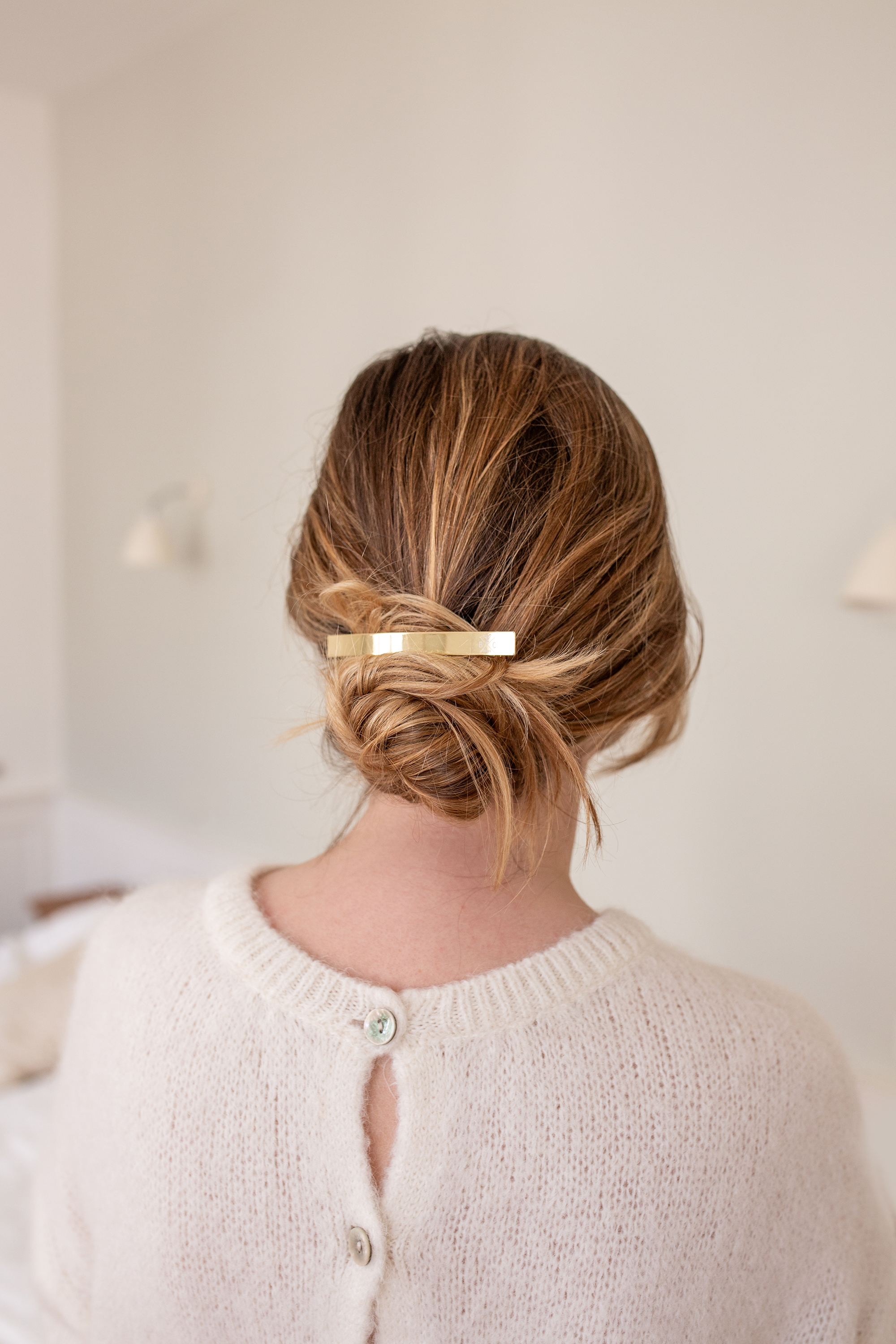 Barrette dorée