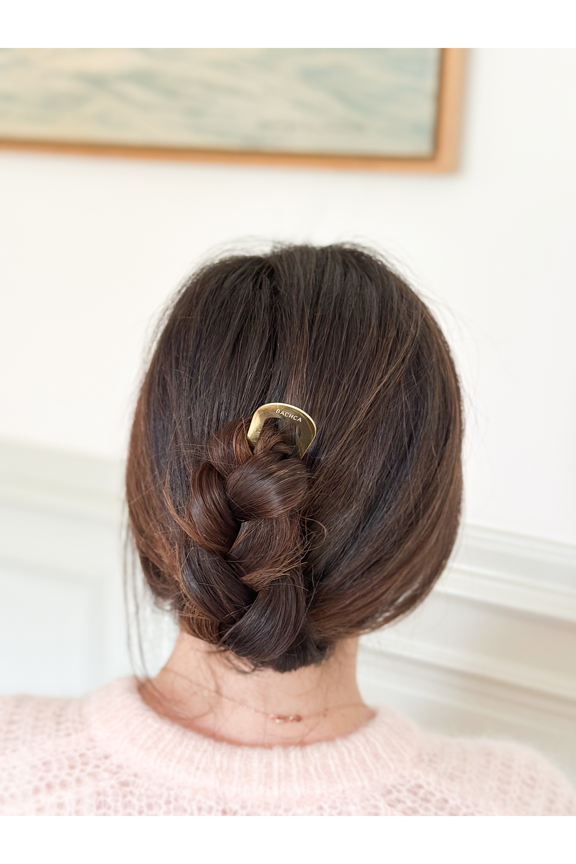 Pic chignon métal