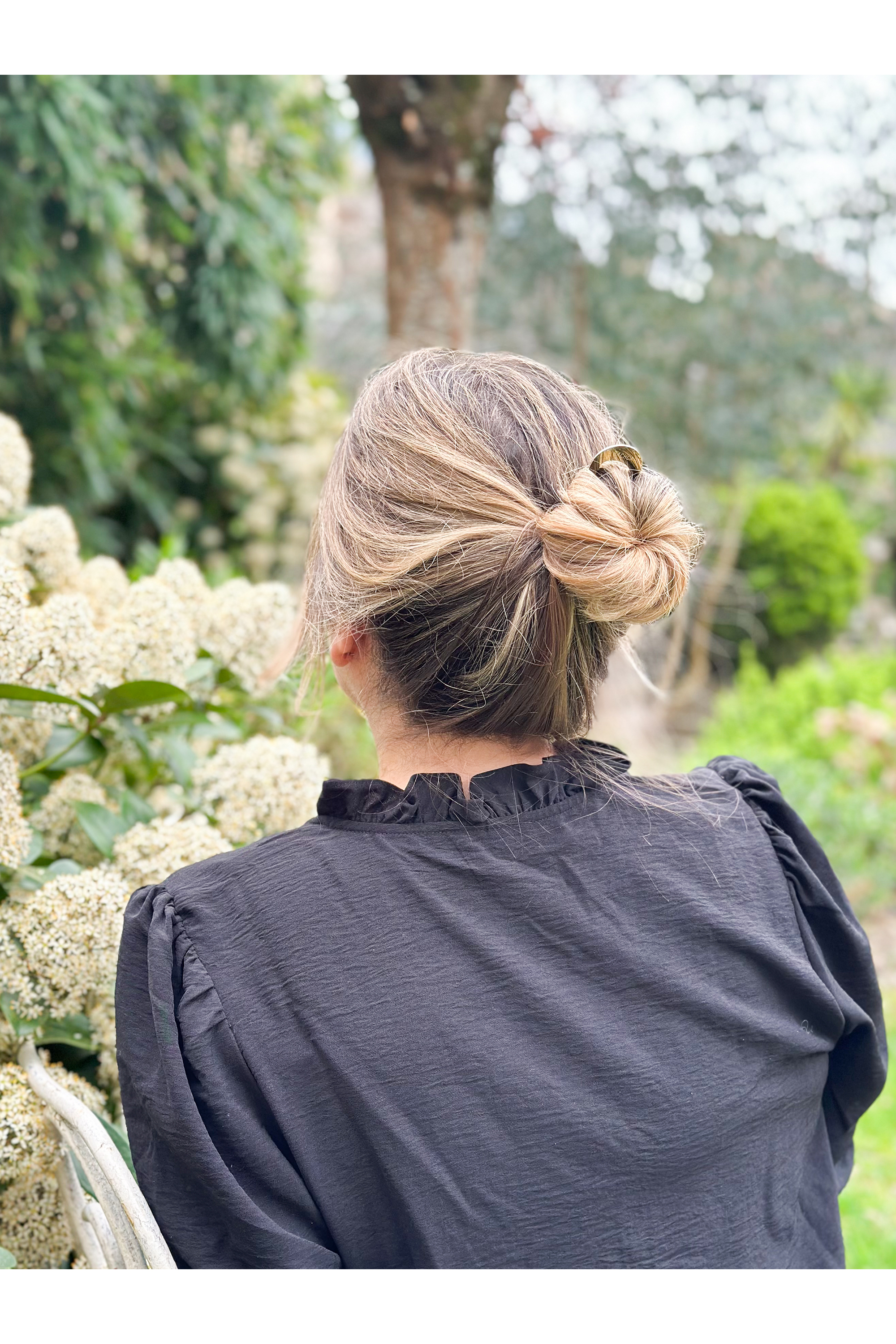 Pic chignon métal