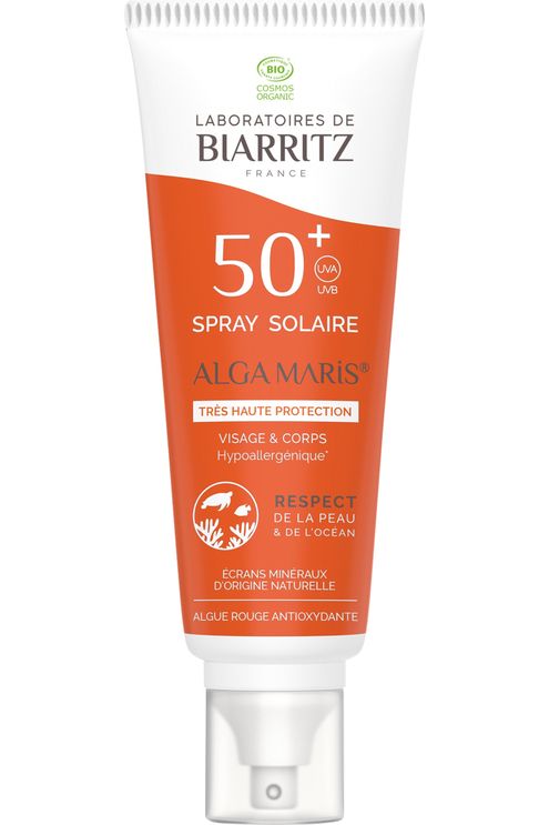 Spray solaire minéral visage & corps SPF50+ Algamaris