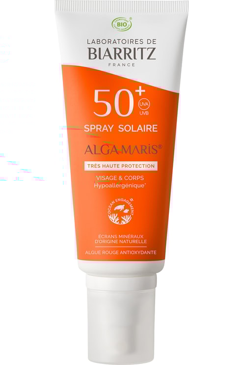 Spray solaire minéral visage & corps SPF50+ Algamaris