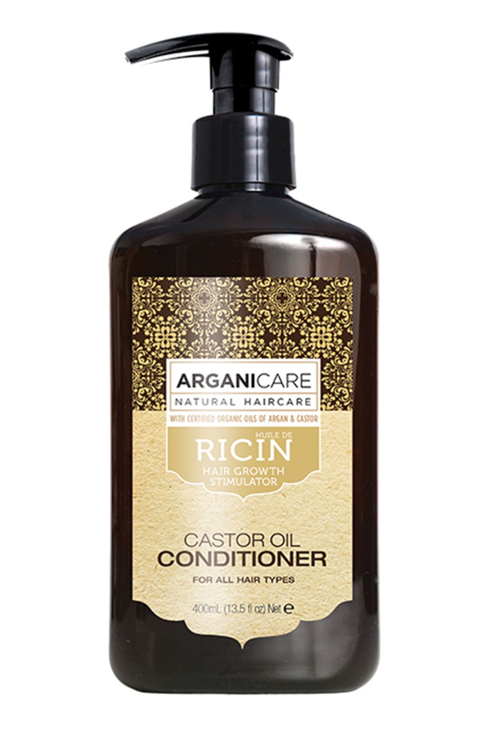 Arganicare - Après-shampooing reconstructeur à l’huile de Ricin Bio