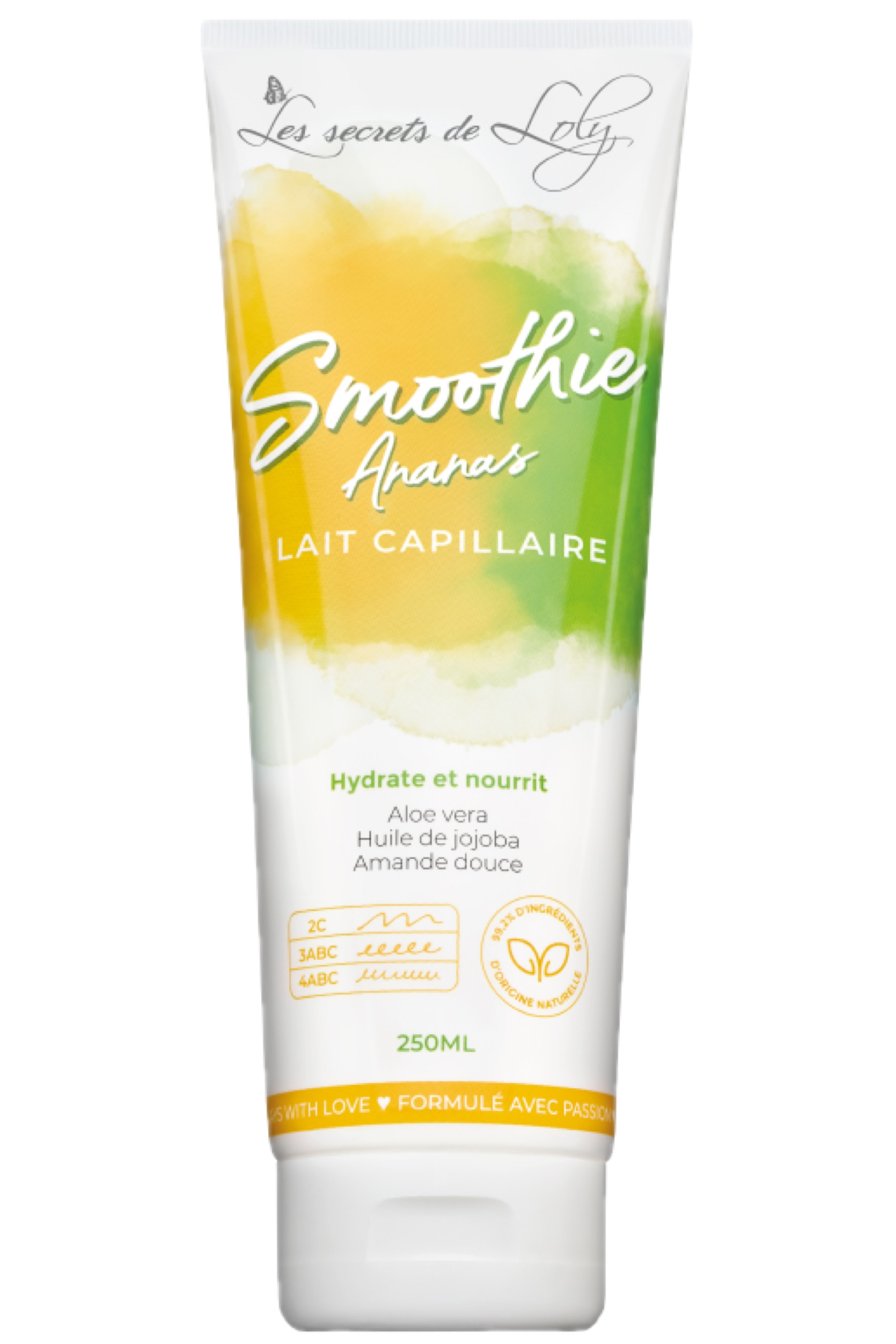 Lait capillaire hydratant smoothie Ananas