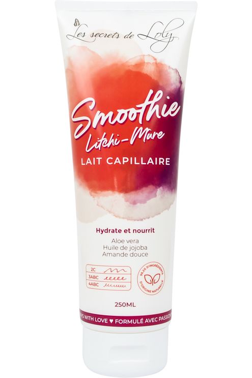 Lait capillaire hydratant smoothie Litchi Mûre