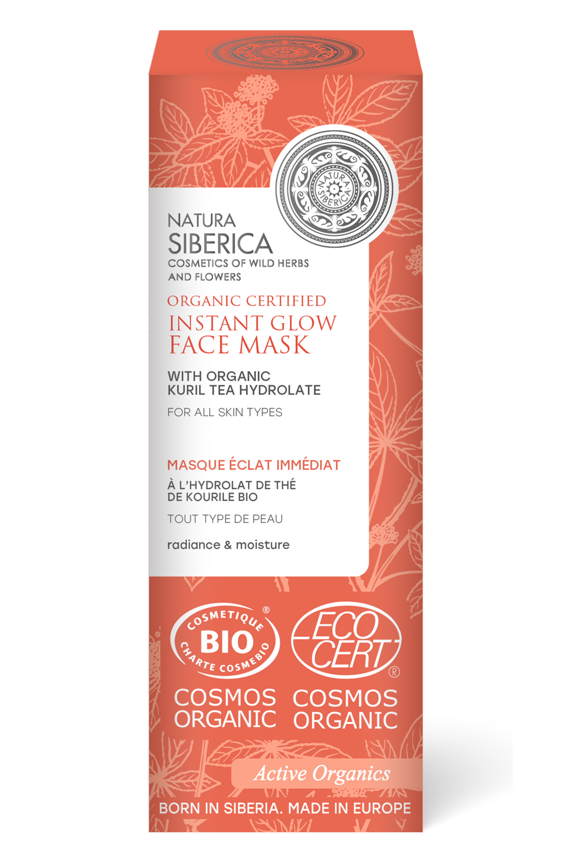 Masque visage Bio éclat immédiat au Thé de Kourile