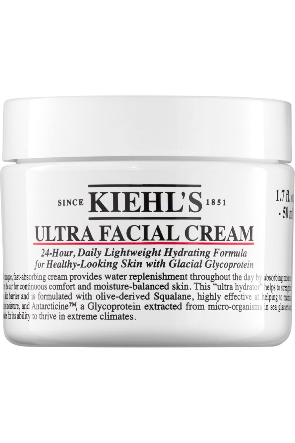 Kiehl's - Crème hydratante 24h à la texture légère Ultra Facial 50 ml