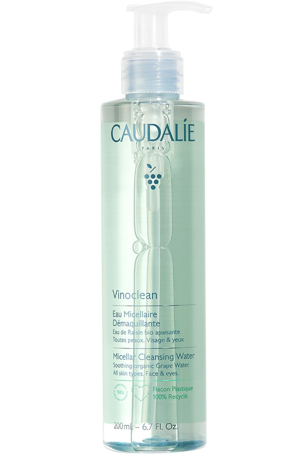 Caudalie - Eau micellaire démaquillante Vinoclean 200 ml