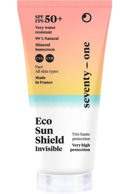 Crème solaire minérale visage invisible Eco Sun Shield SPF50+