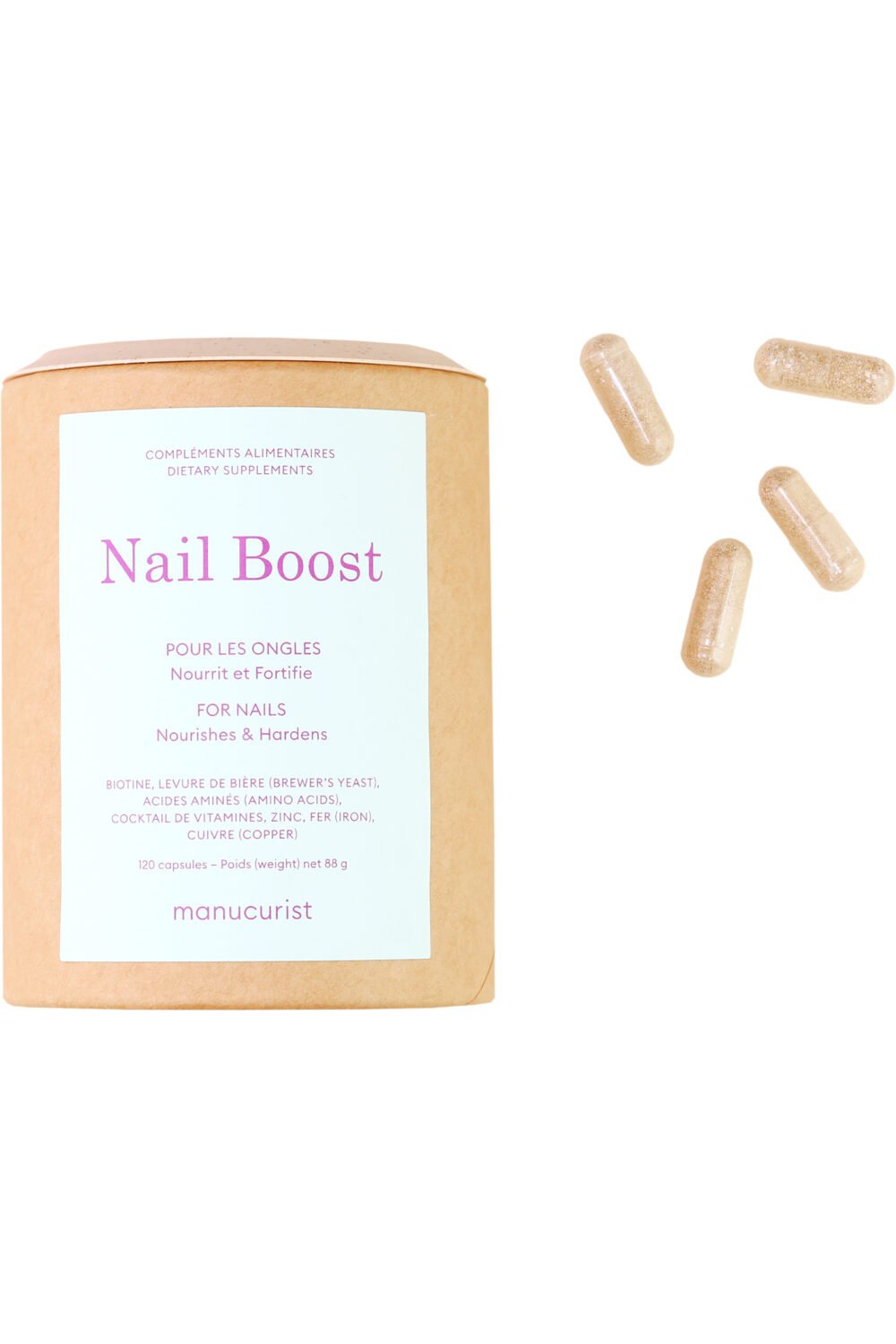 Manucurist - Compléments alimentaires pour booster la pousse des ongles Nail Boost