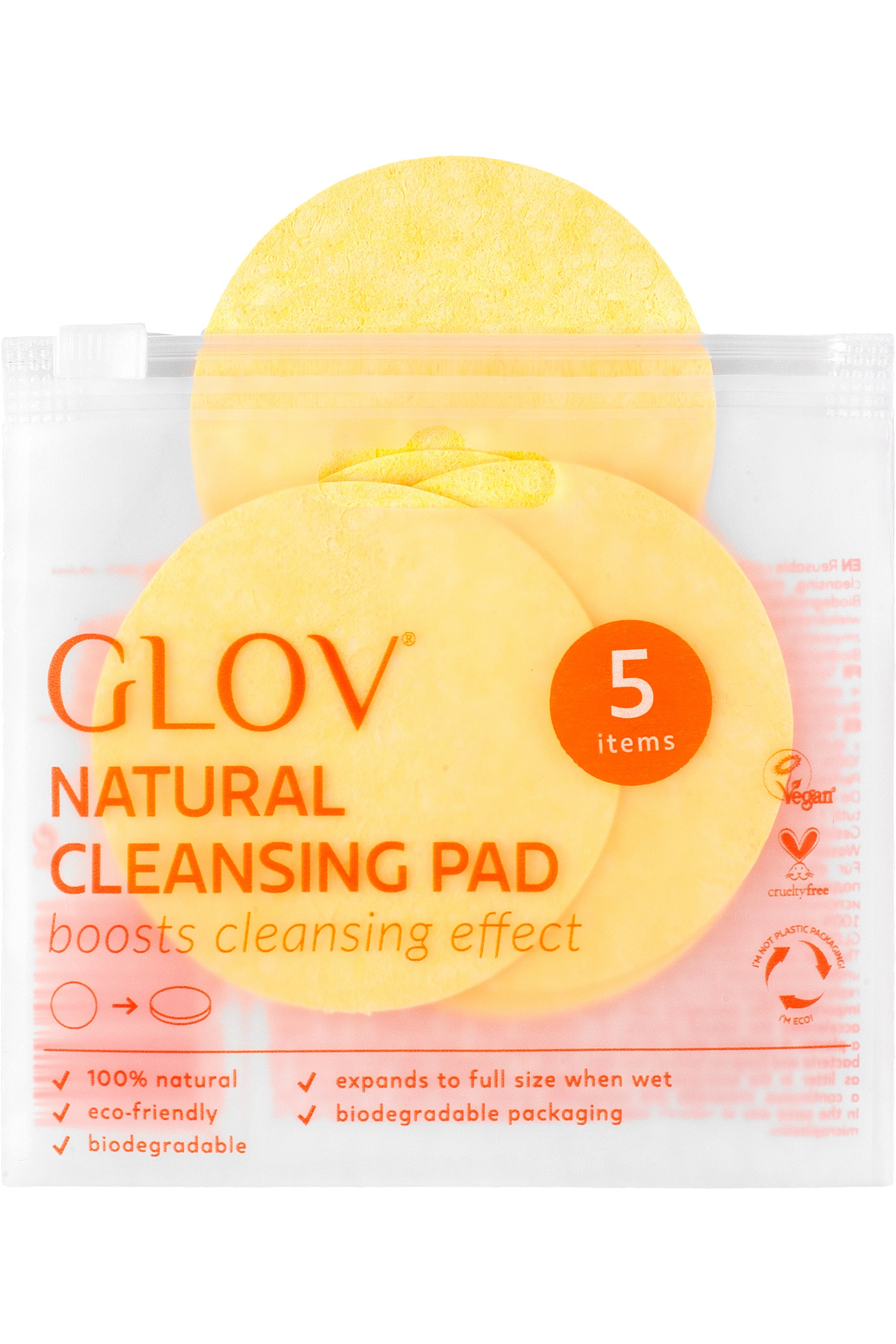 GLOV Disques démaquillants réutilisables Natural Cleansing Pads Blissim