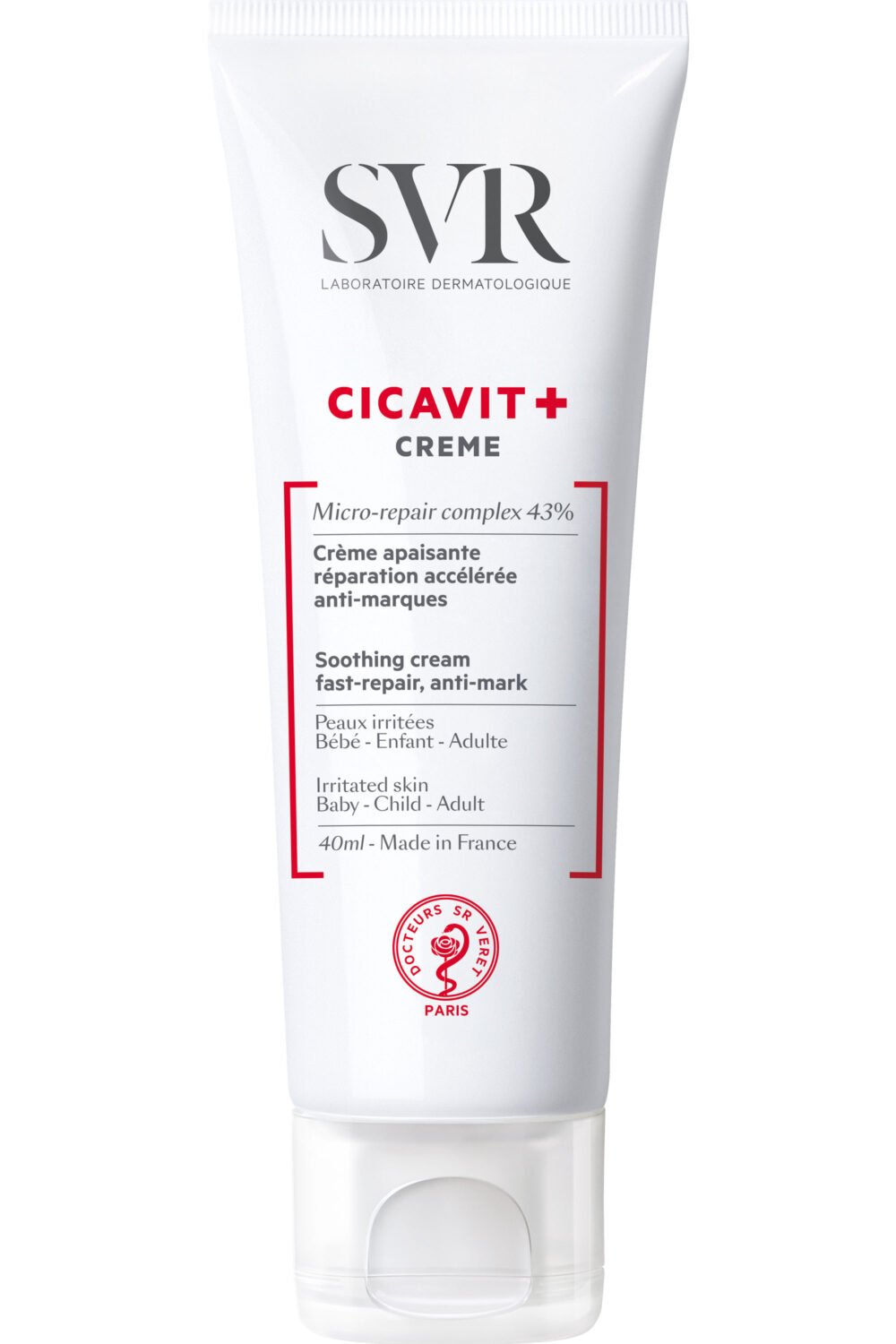 SVR - Crème apaisante réparation accélérée anti-marques Cicavit+