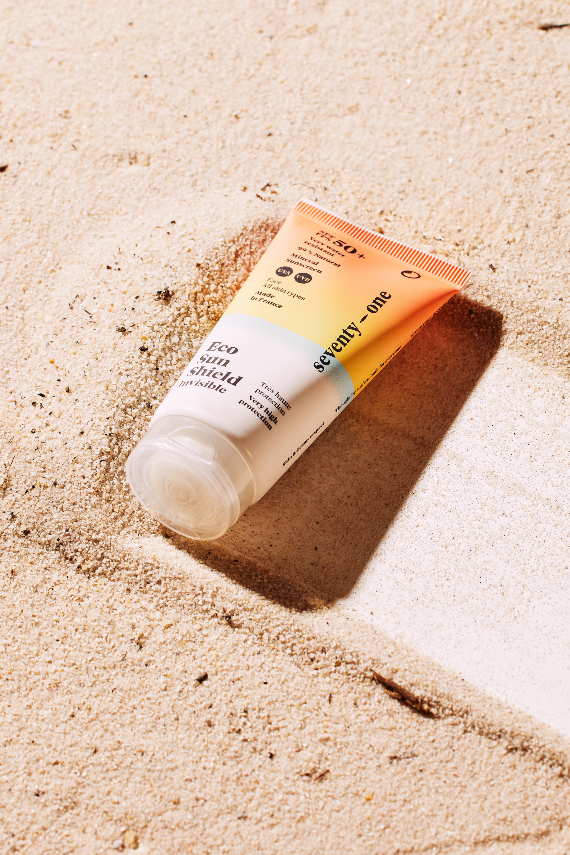 Crème solaire minérale visage invisible Eco Sun Shield SPF50+