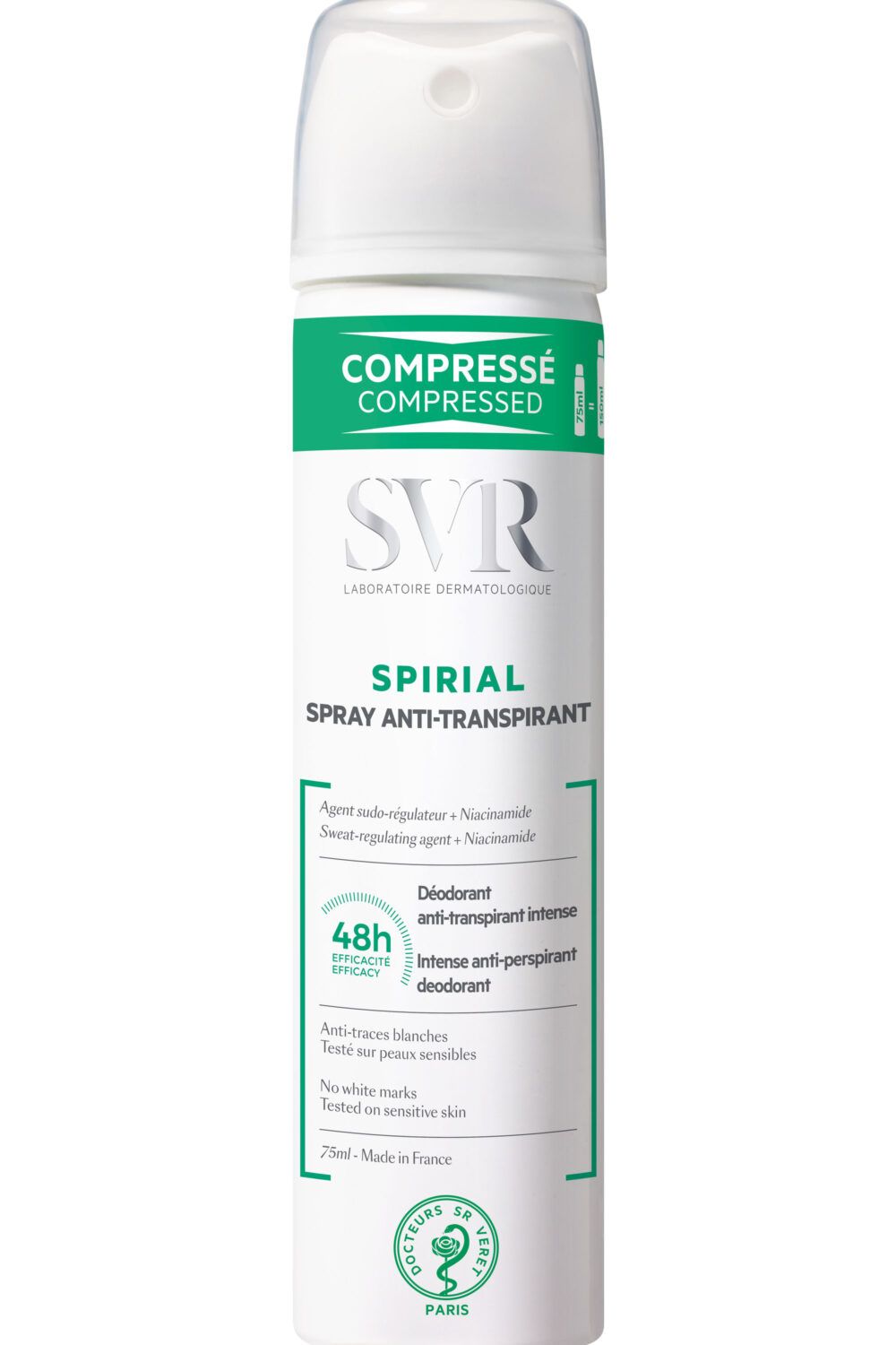 SVR - Déodorant anti-transpirant intense 48H Spirial Spray