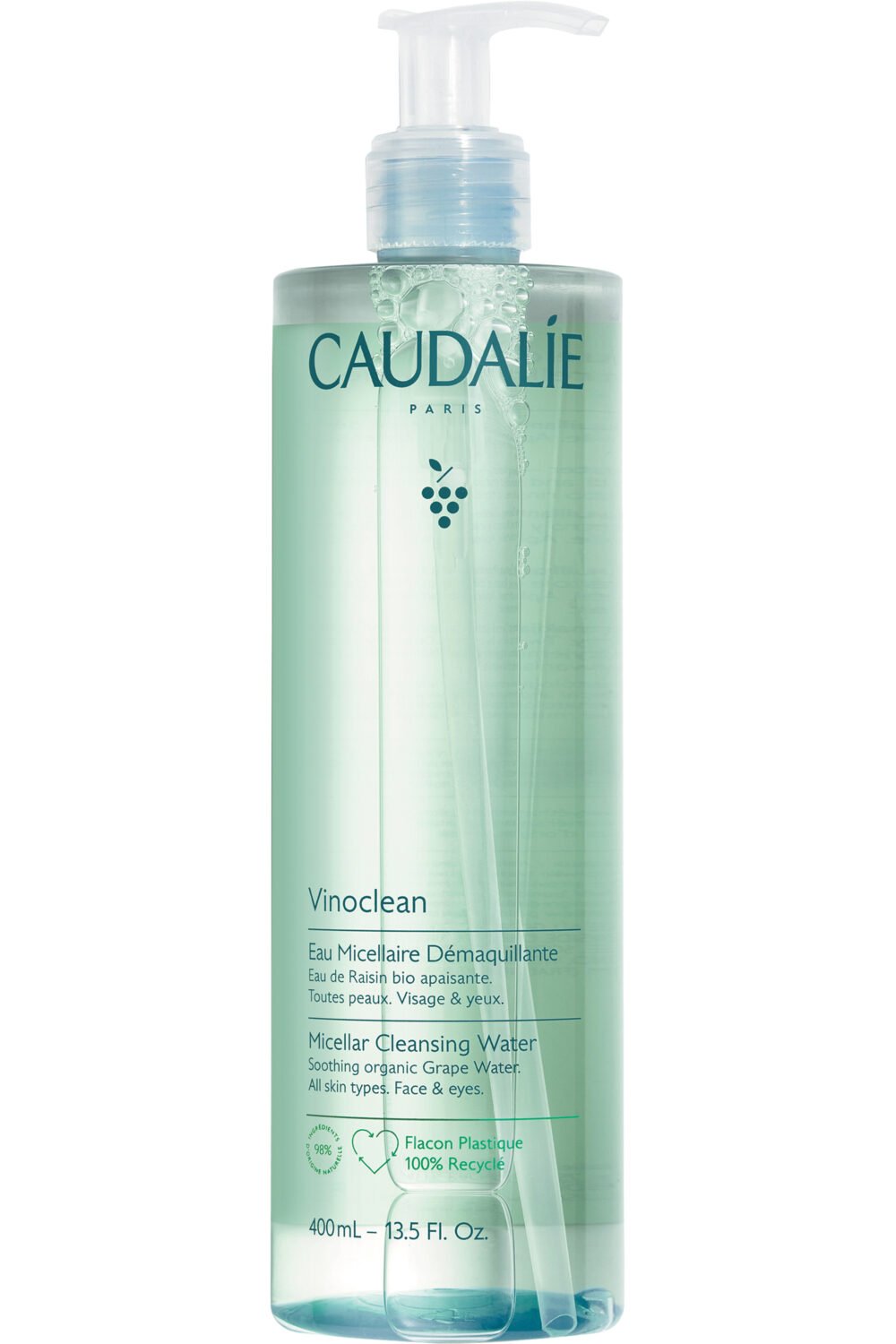 Caudalie - Eau micellaire démaquillante Vinoclean 400 ml