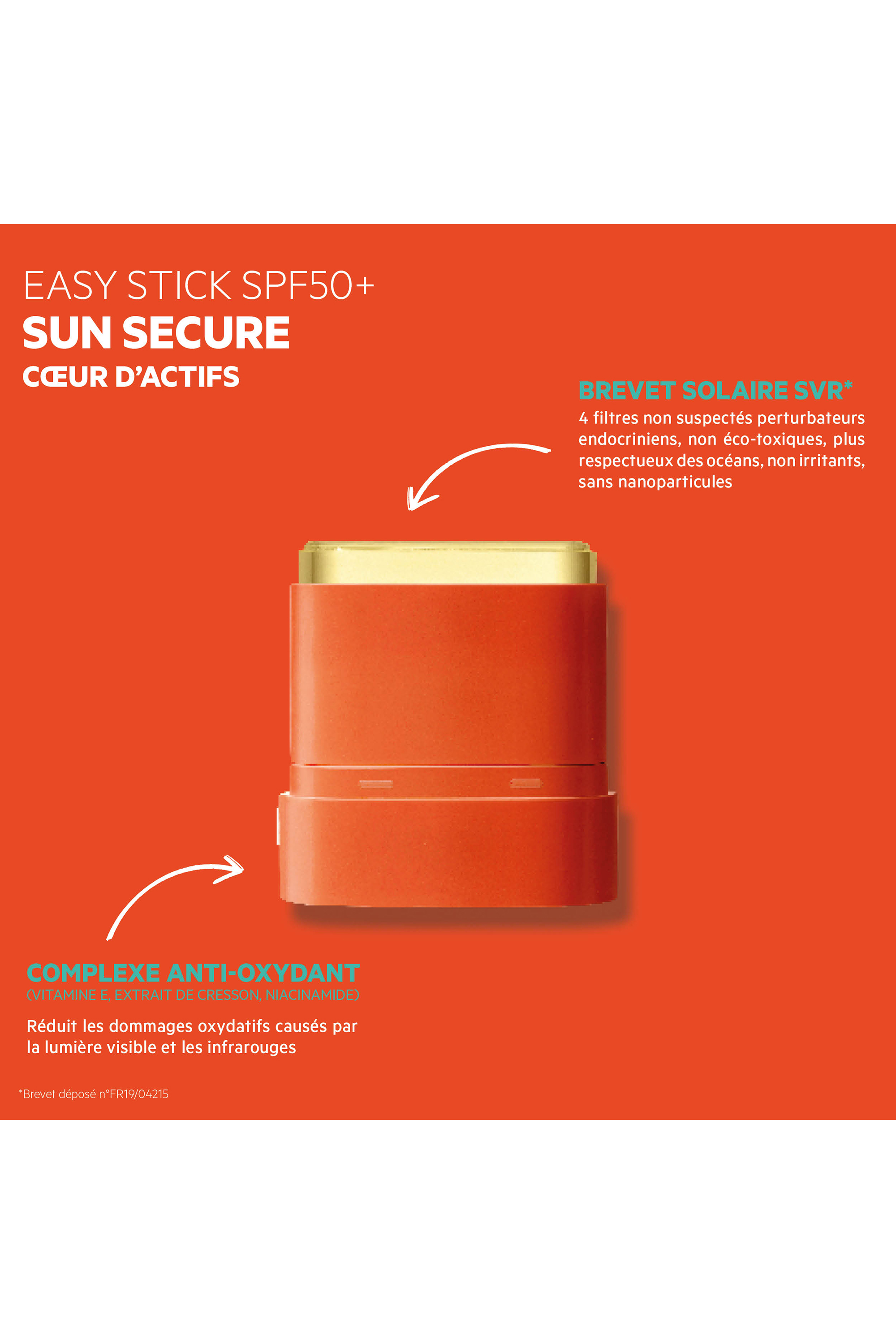 Stick solaire invisible SPF50+ Sun Secure