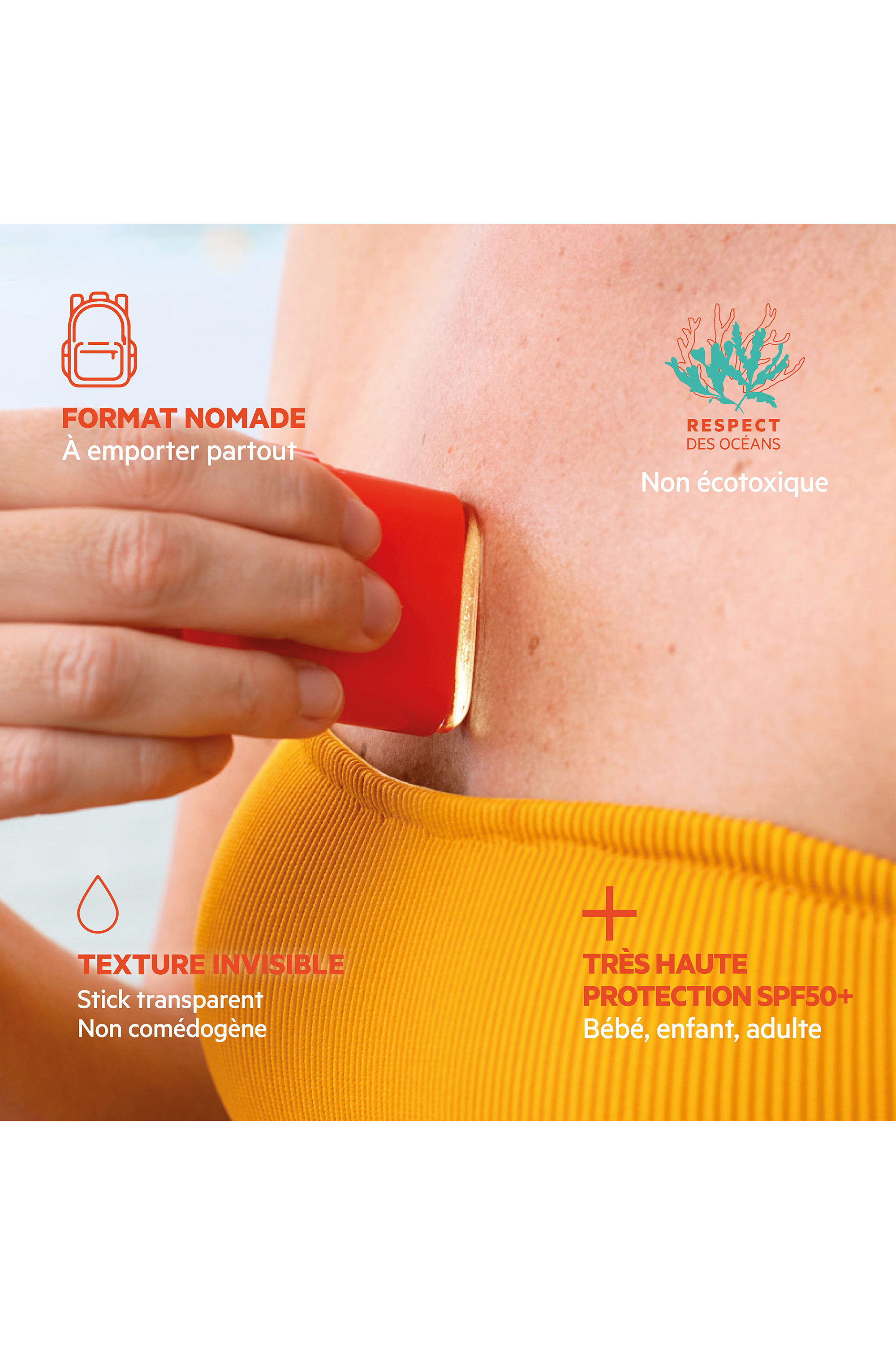 Stick solaire invisible SPF50+ Sun Secure
