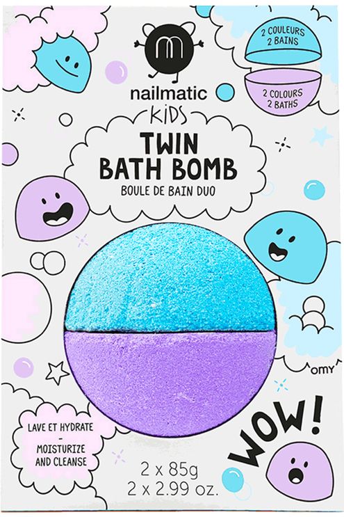 Boule de bain 2-en-1 bleu & violet