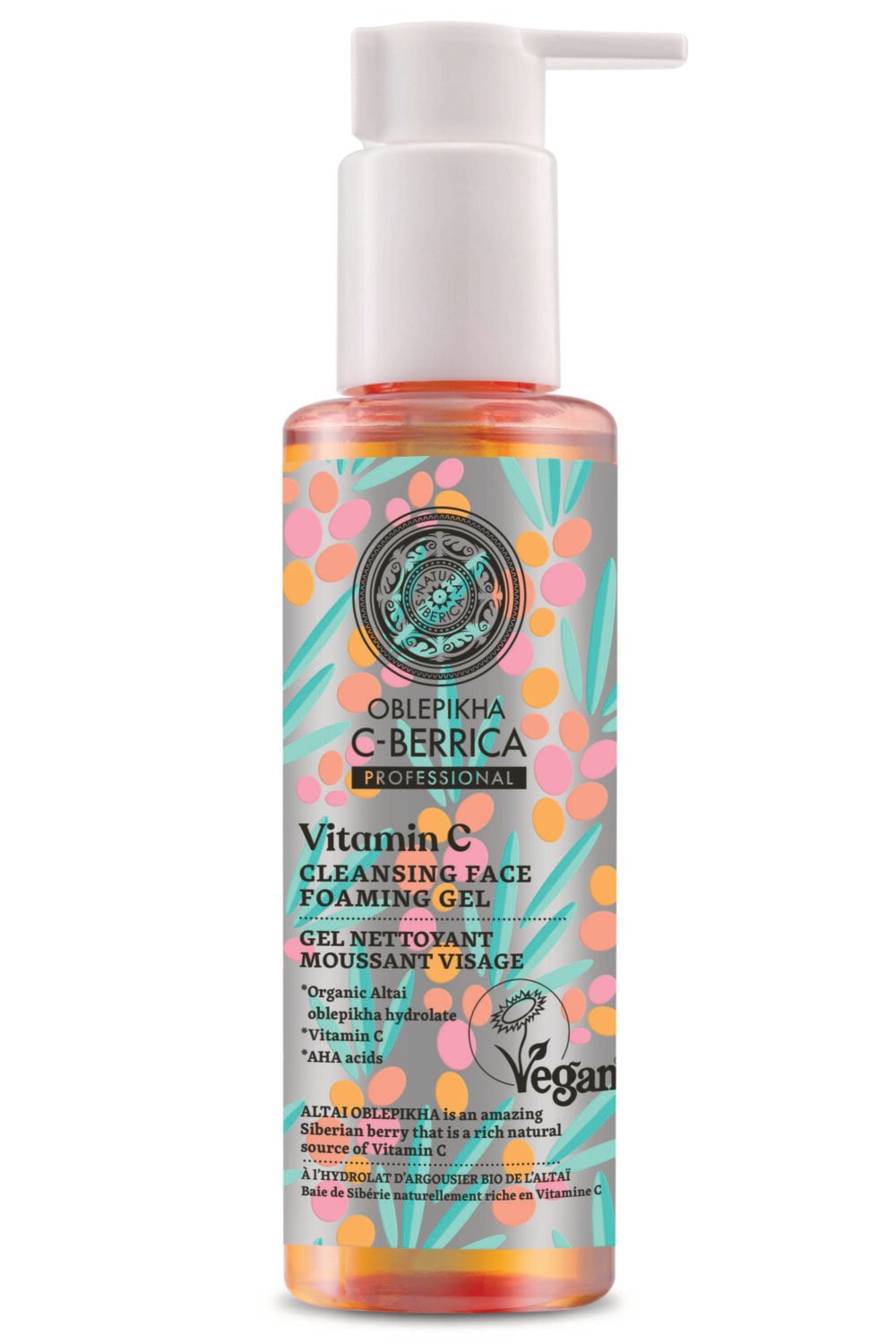 Natura Siberica - Gel nettoyant moussant visage à l'argousier