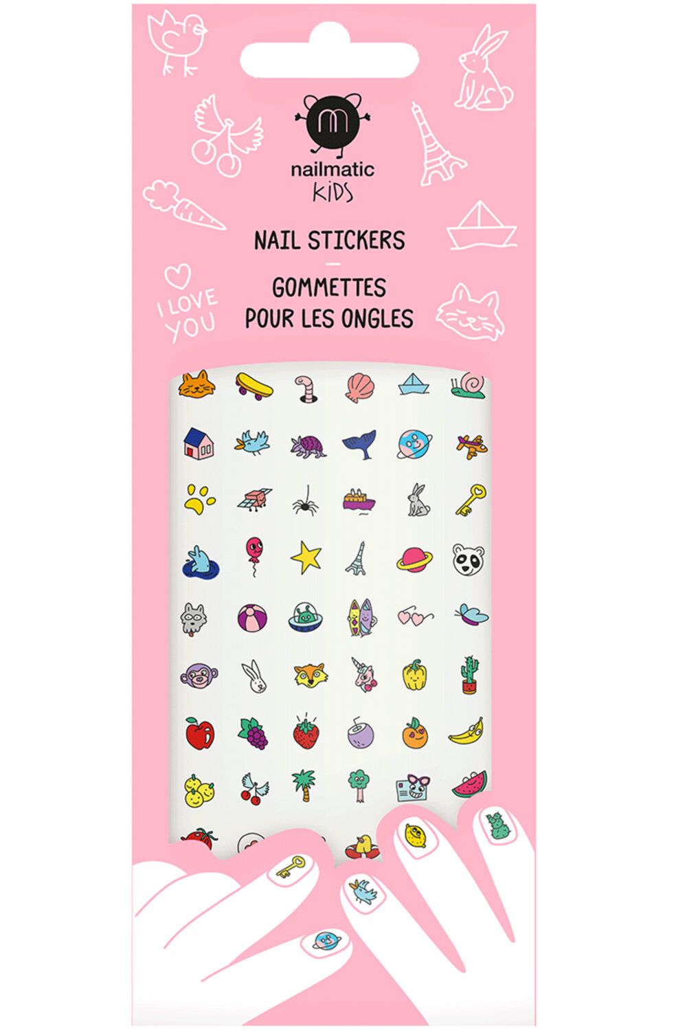 Nailmatic - 72 gommettes ongles pour enfant Happy Nails