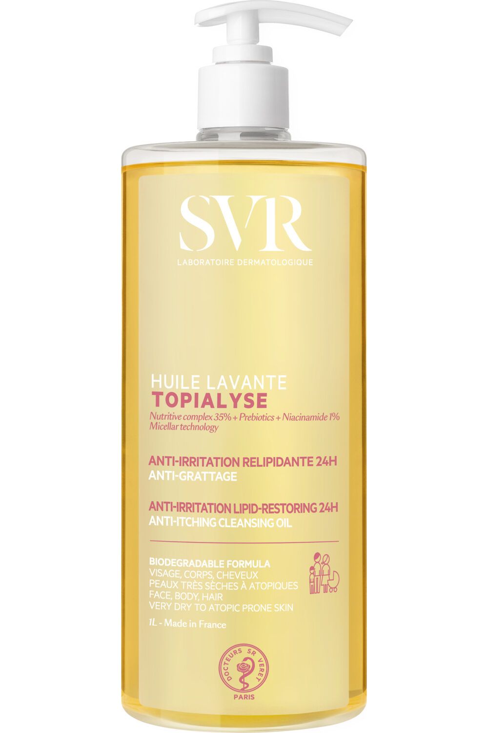 SVR - Huile lavante relipidante anti-grattage Topialyse 1L
