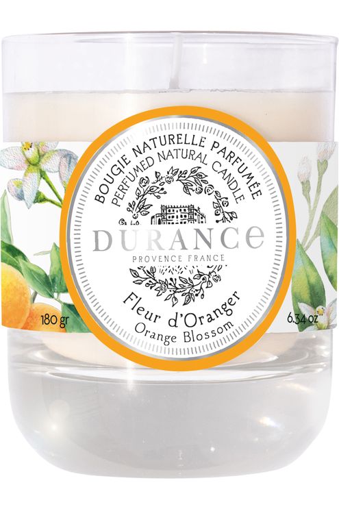 Bougie naturelle parfumée Fleur d'Oranger