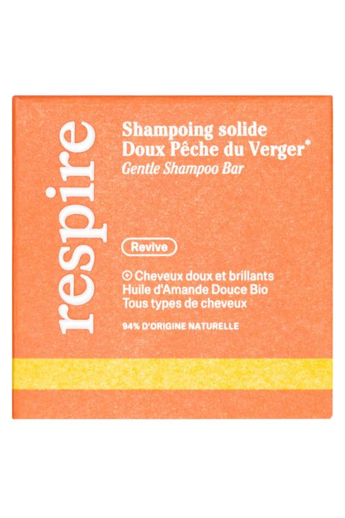 Shampoing solide pêche du verger