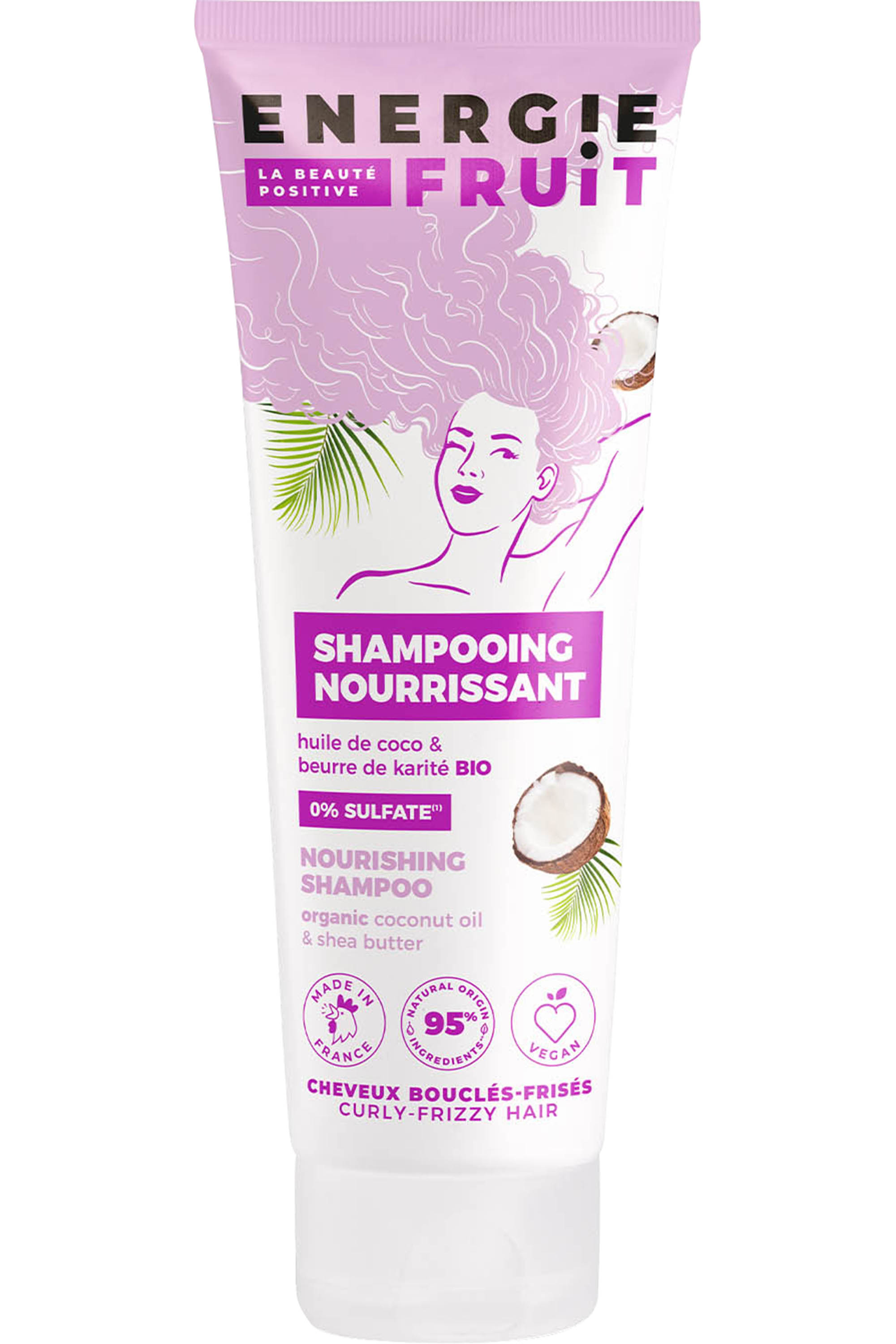 Energie Fruit - Shampoing pour cheveux bouclés à la coco & huile de karité  - Blissim