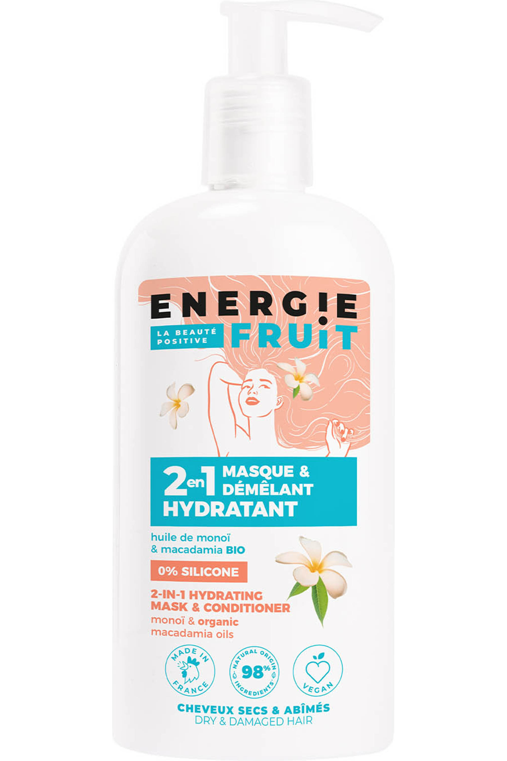ENERGIE FRUIT - 2en1 Masque + Après Shampooing Méga-Hydra
