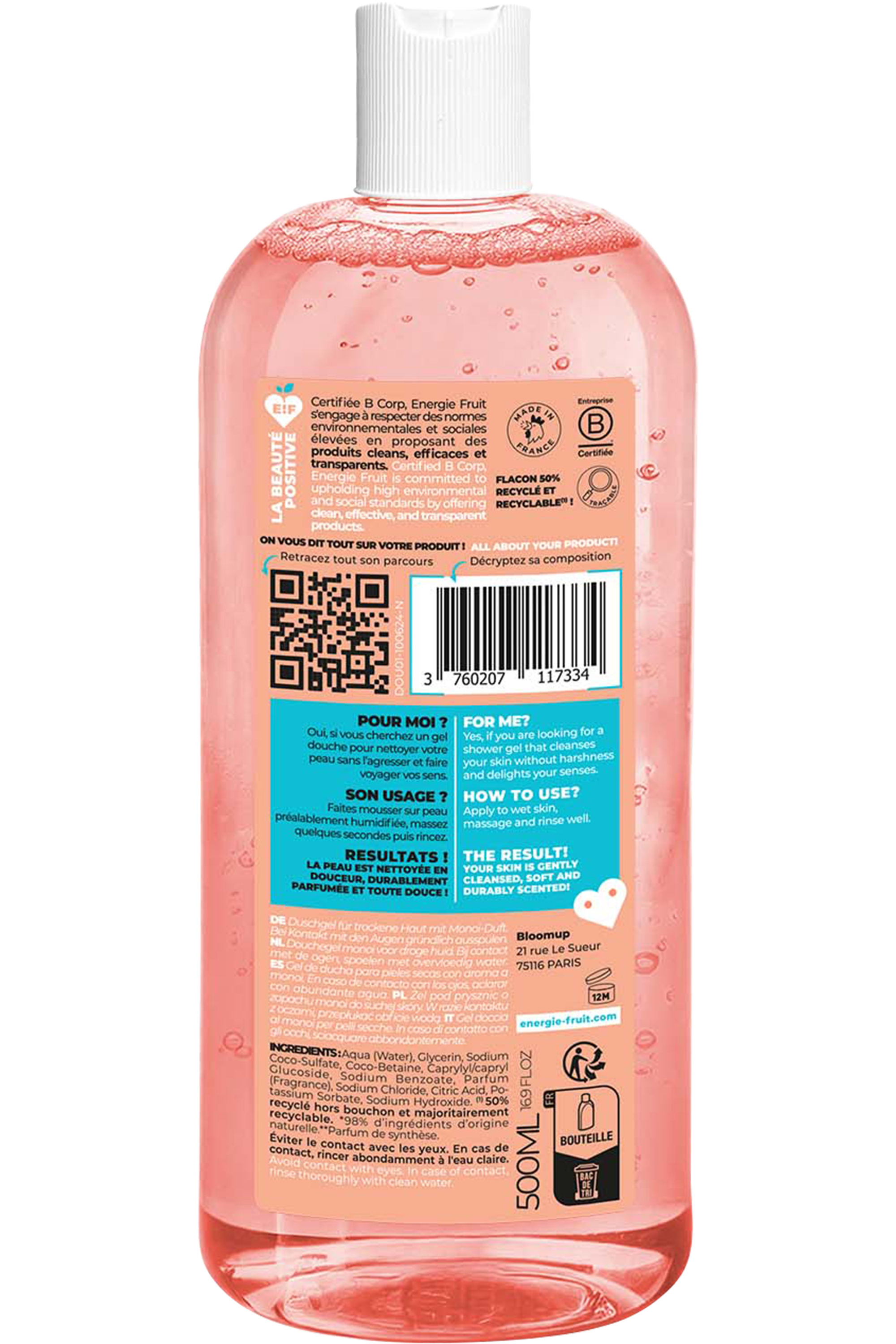Gel douche monoï & huile de macadamia