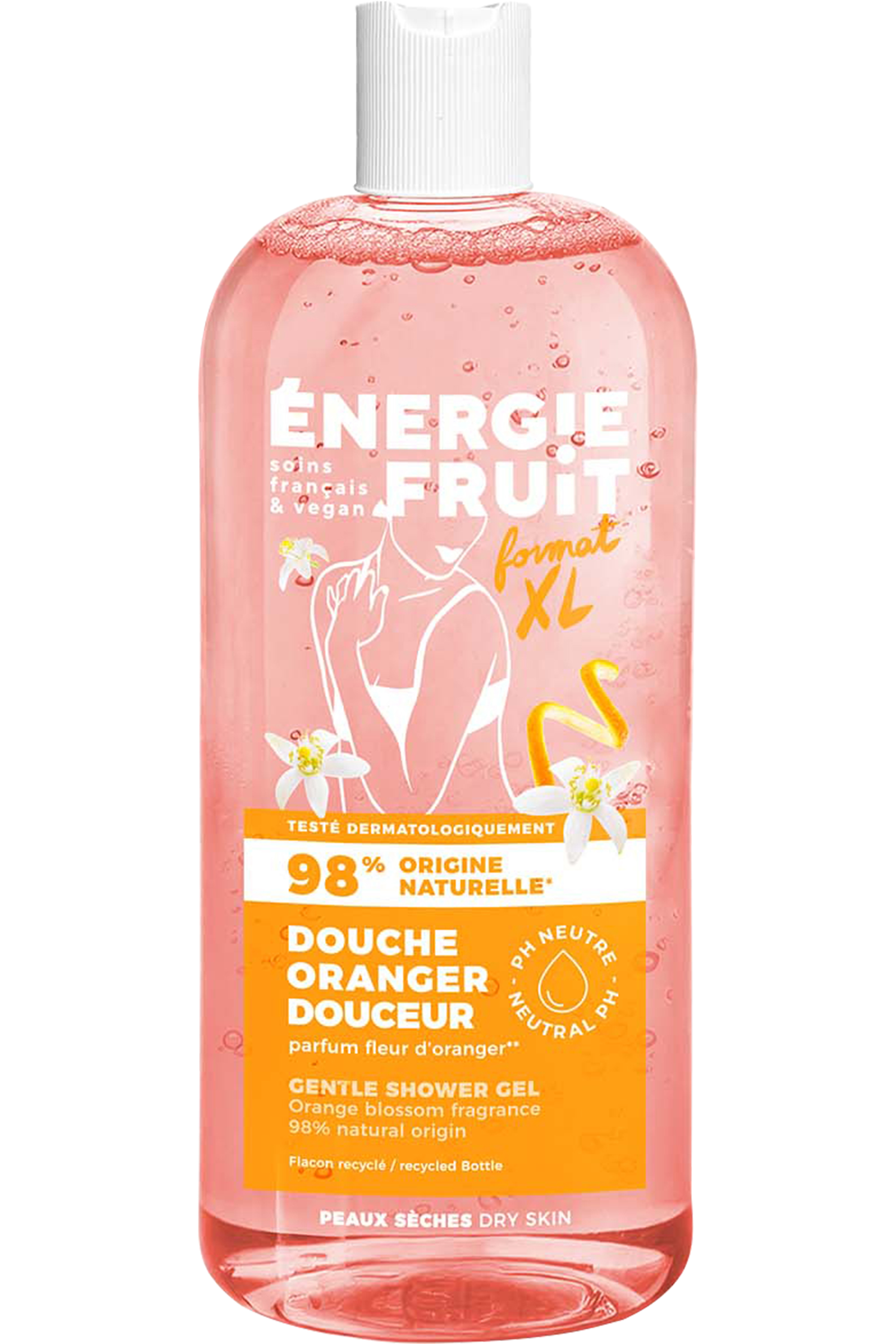 Gel douche fleur d'oranger & huile de lin