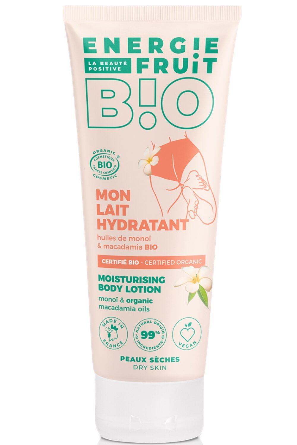 ENERGIE FRUIT  Lait Corps Hydratant Mono&iuml; & Macadamia 