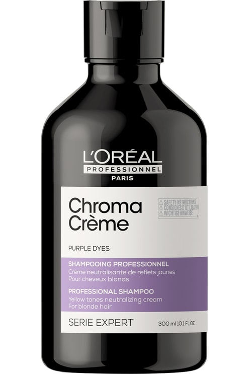 Shampoing anti-reflets jaunes pour cheveux blonds Chroma Crème Violet