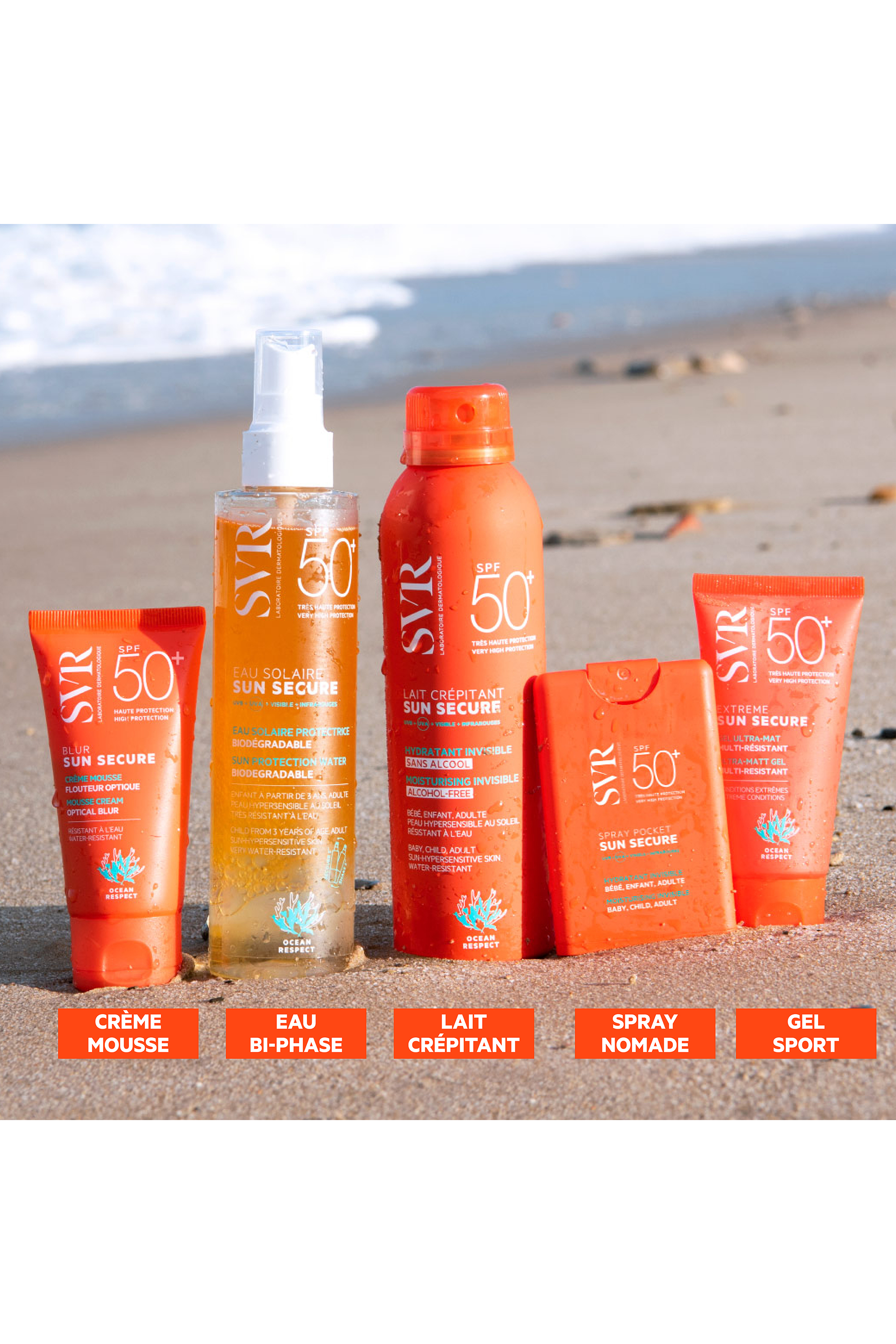 Gel solaire ultra mat Sun Secure Extrême SPF50+