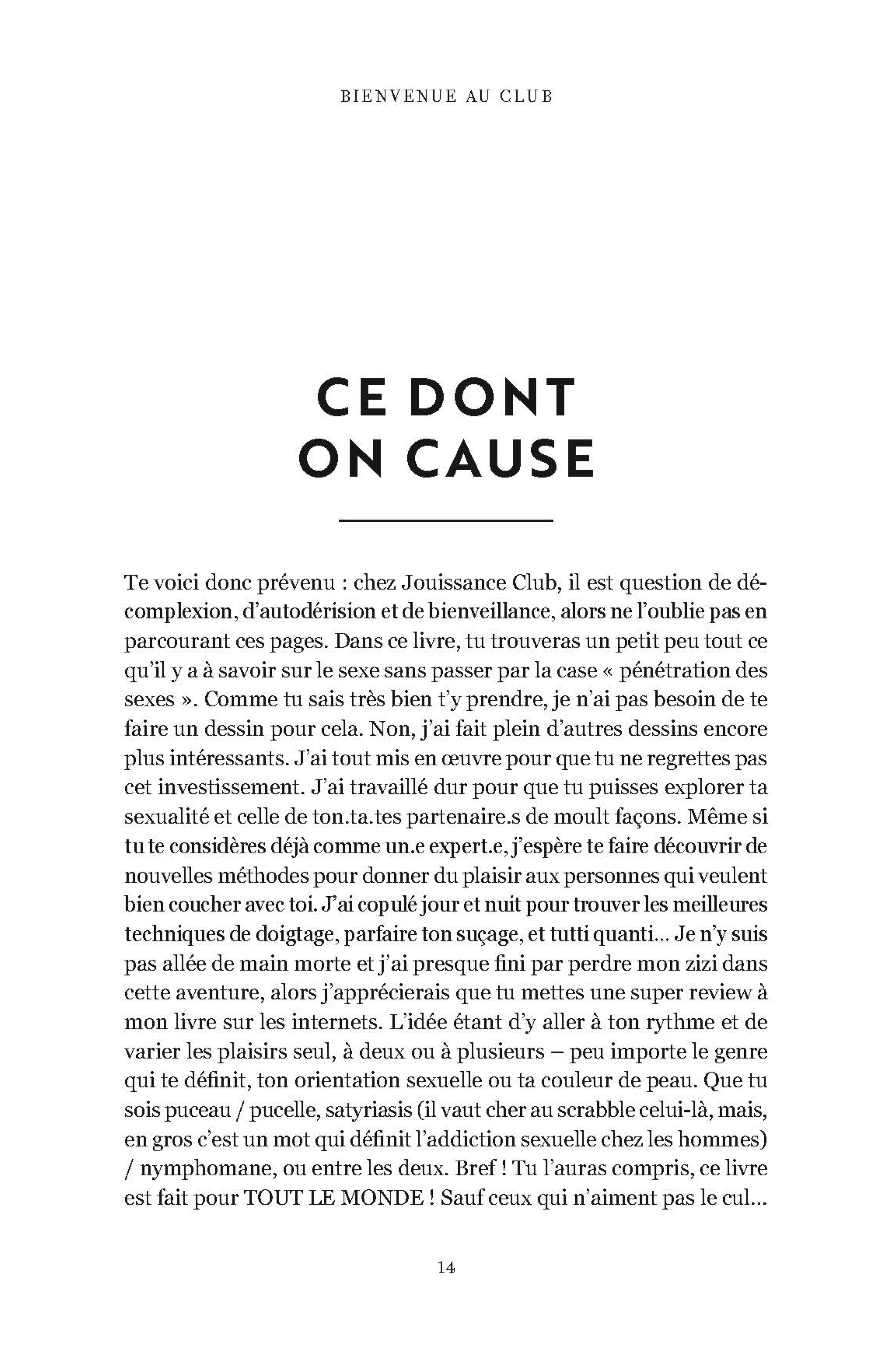 Livre Jouissance Club