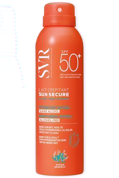 Lait hydratant crepitant invisible Sun Secure SPF50+