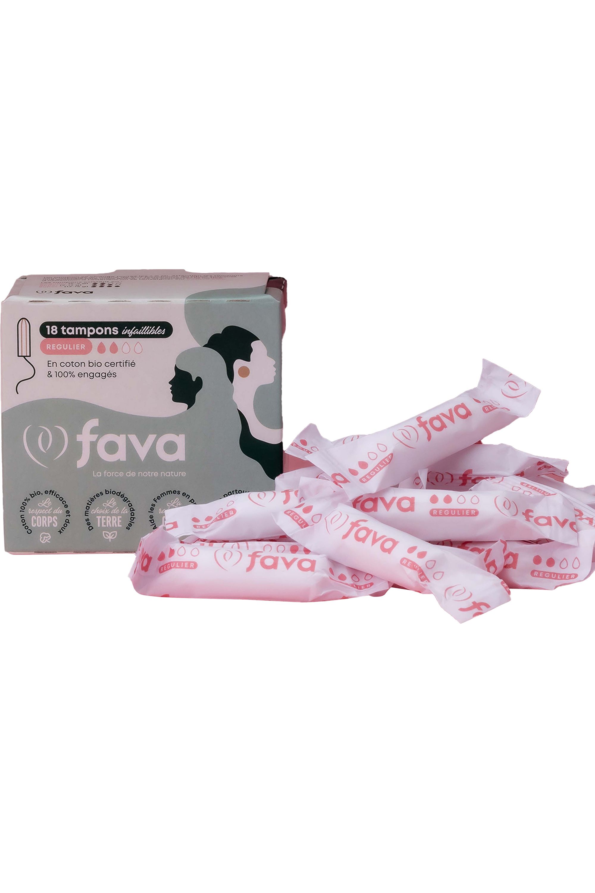 Tampons hygiéniques bio régulier - FAVA