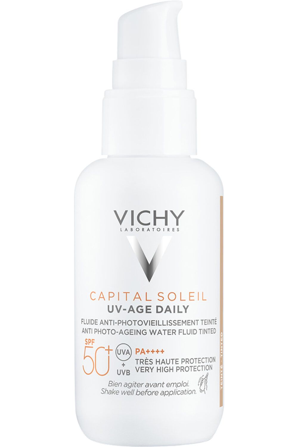 Vichy - Fluide visage anti-photoviellissement teinté SPF50+ UV-AGE Capital Soleil