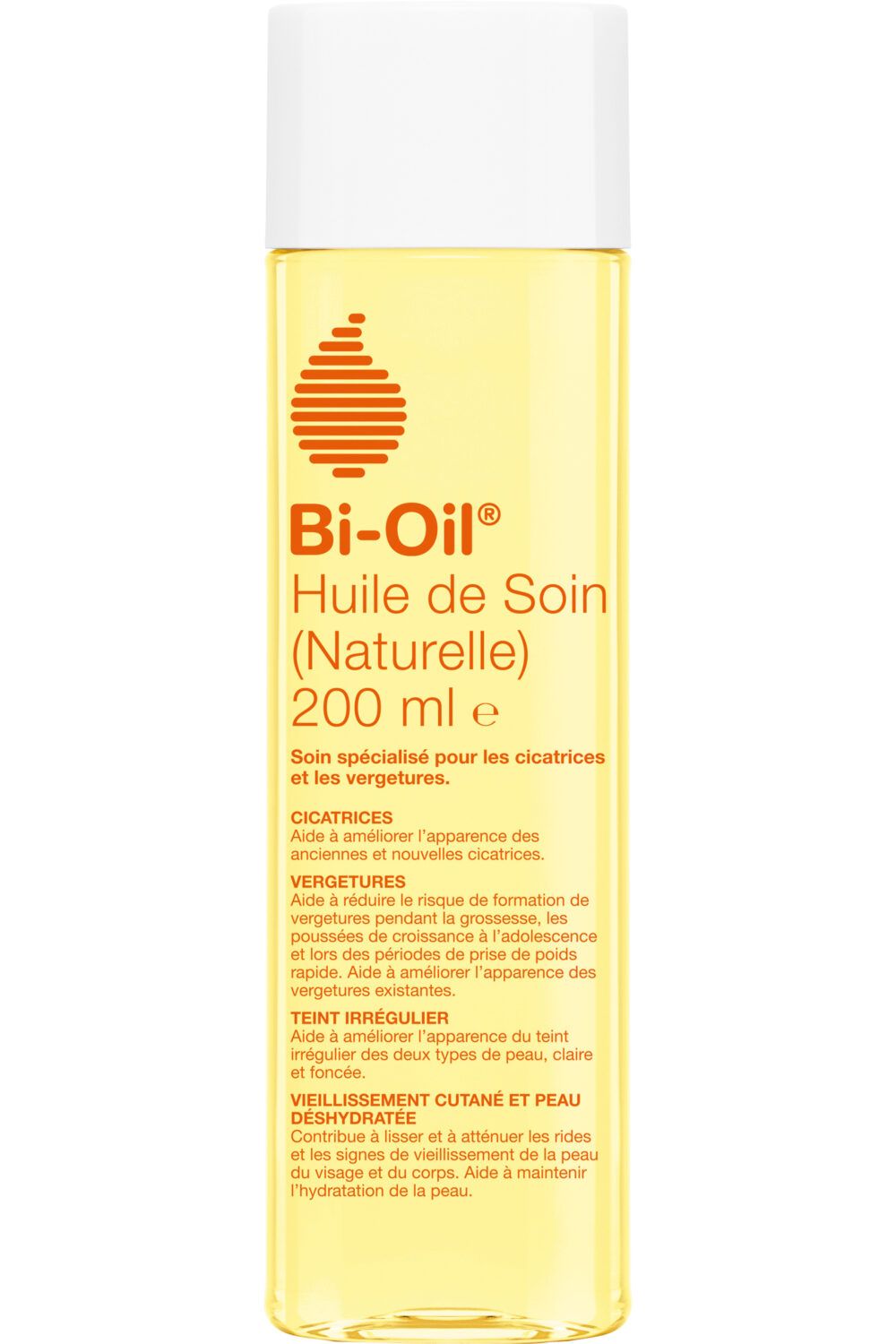 Bi Oil - Huile de soin naturelle spécialisée pour les vergetures, cicatrices & peau sèche 200ml
