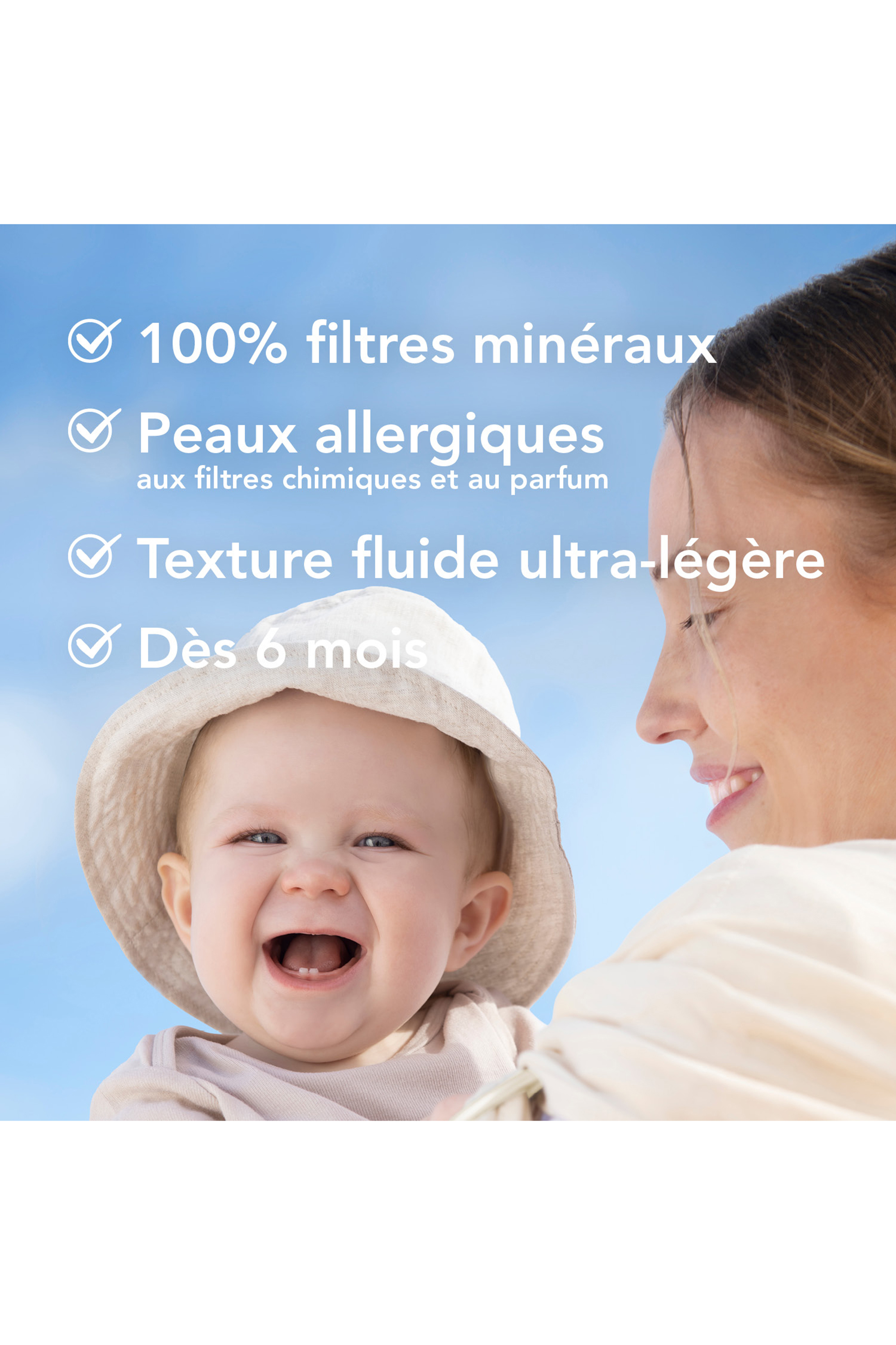 Crème solaire peaux allergiques Photoderm Minéral Fluide SPF50+