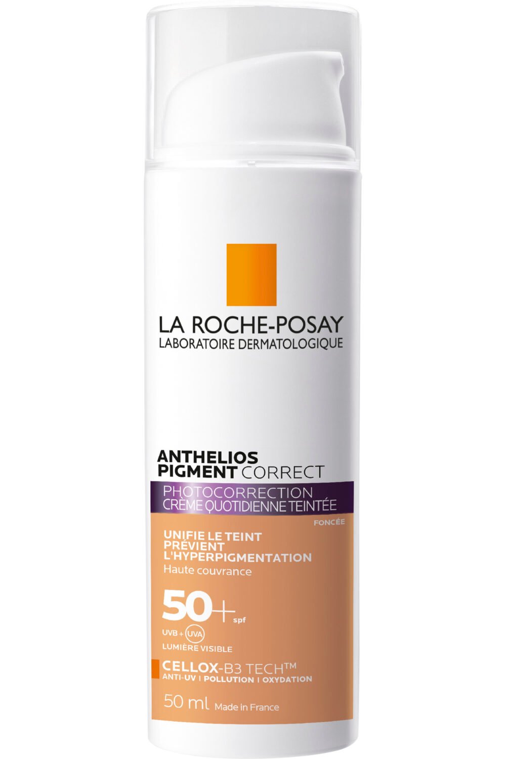 La Roche-Posay - Crème solaire visage prévention hyperpigmentation Photocorrection SPF50+ Anthelios