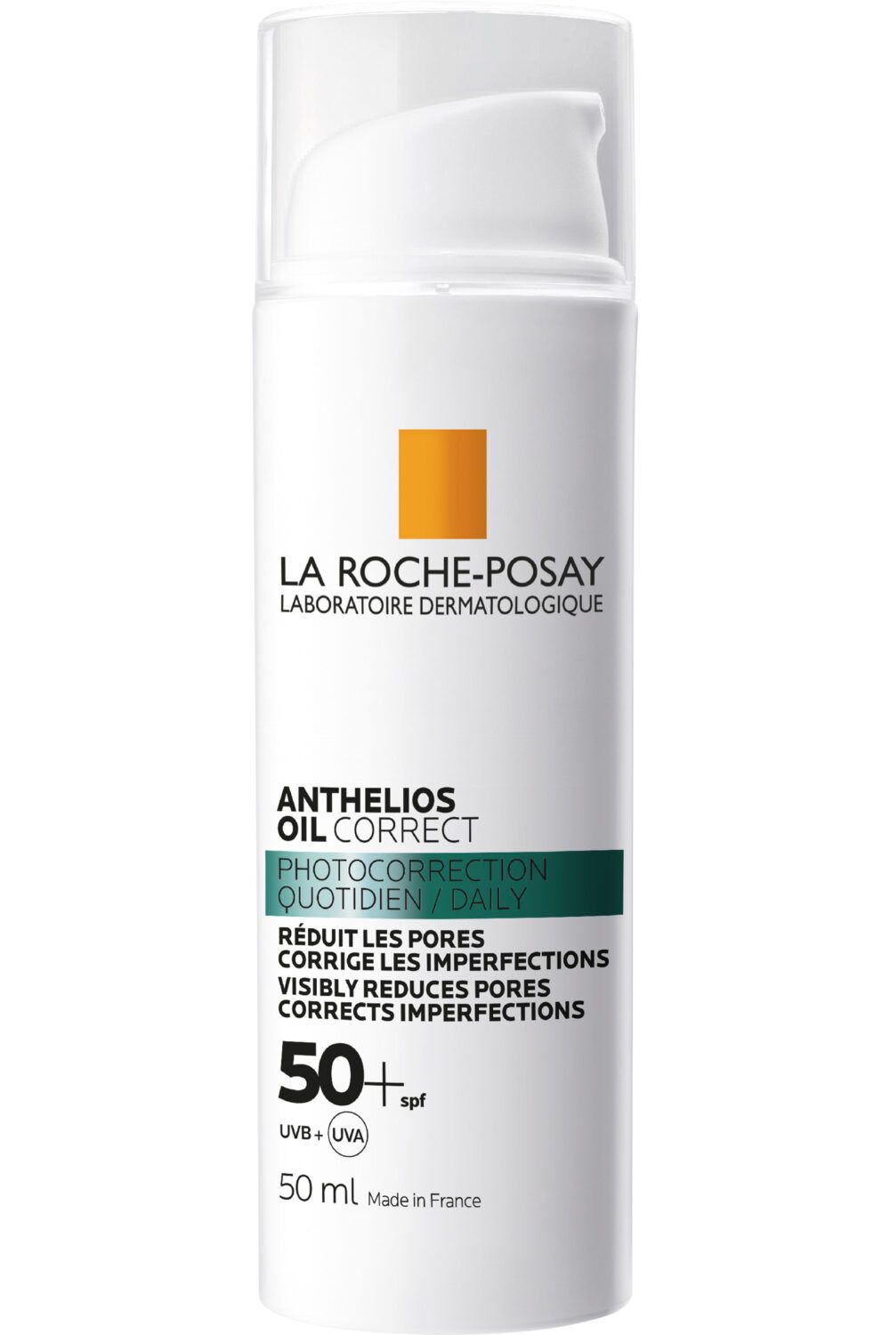 La Roche-Posay - Crème solaire visage SPF50 anti-imperfections Oil correct Anthelios