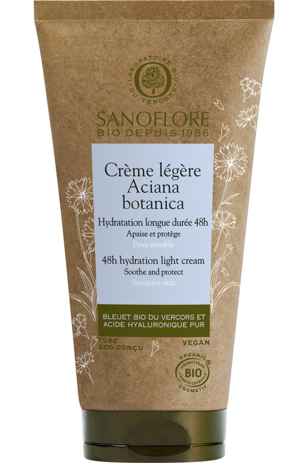 Sanoflore - Crème légère hydratante apaisante Aciana Botanica