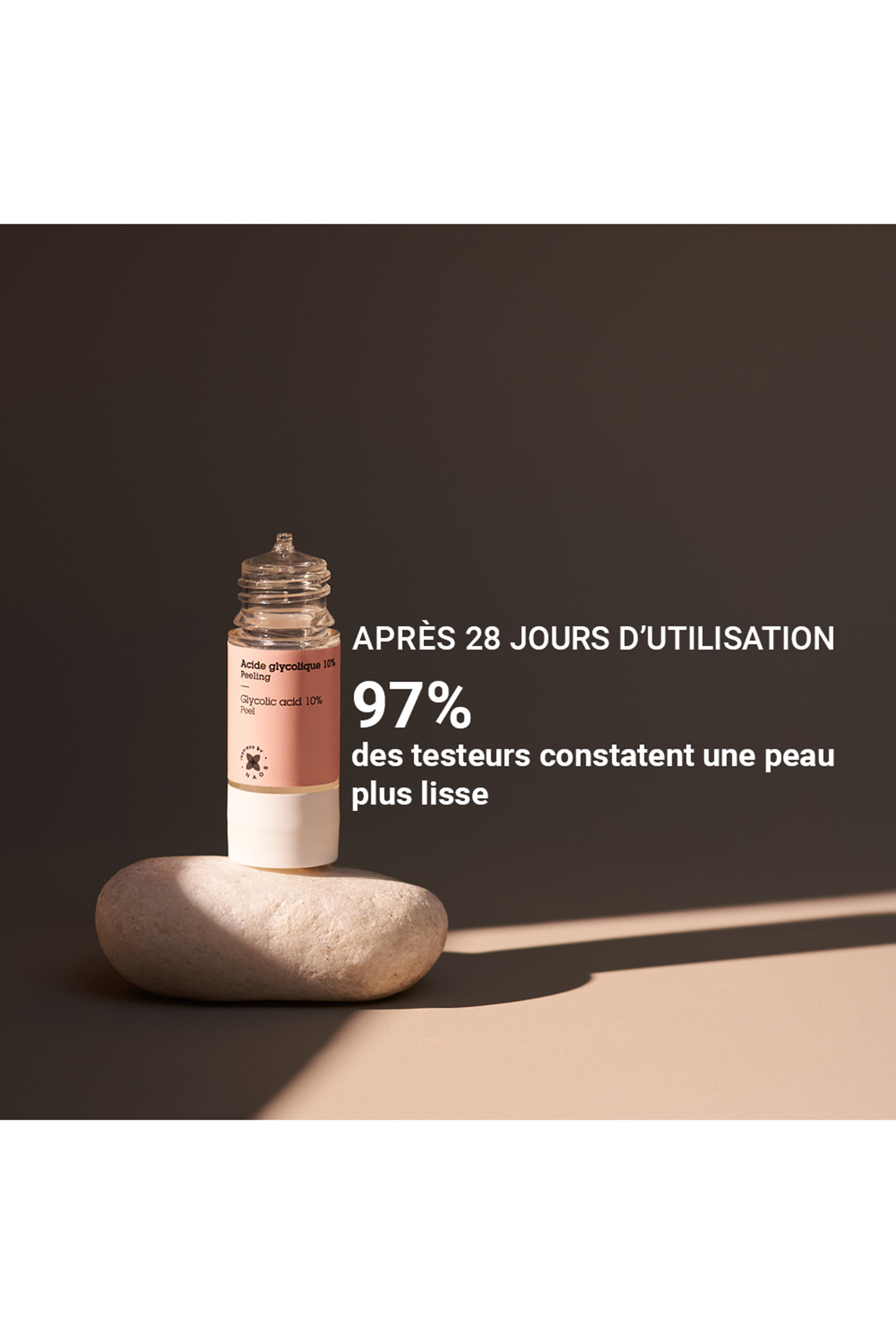 Actif pur acide glycolique perte d’éclat