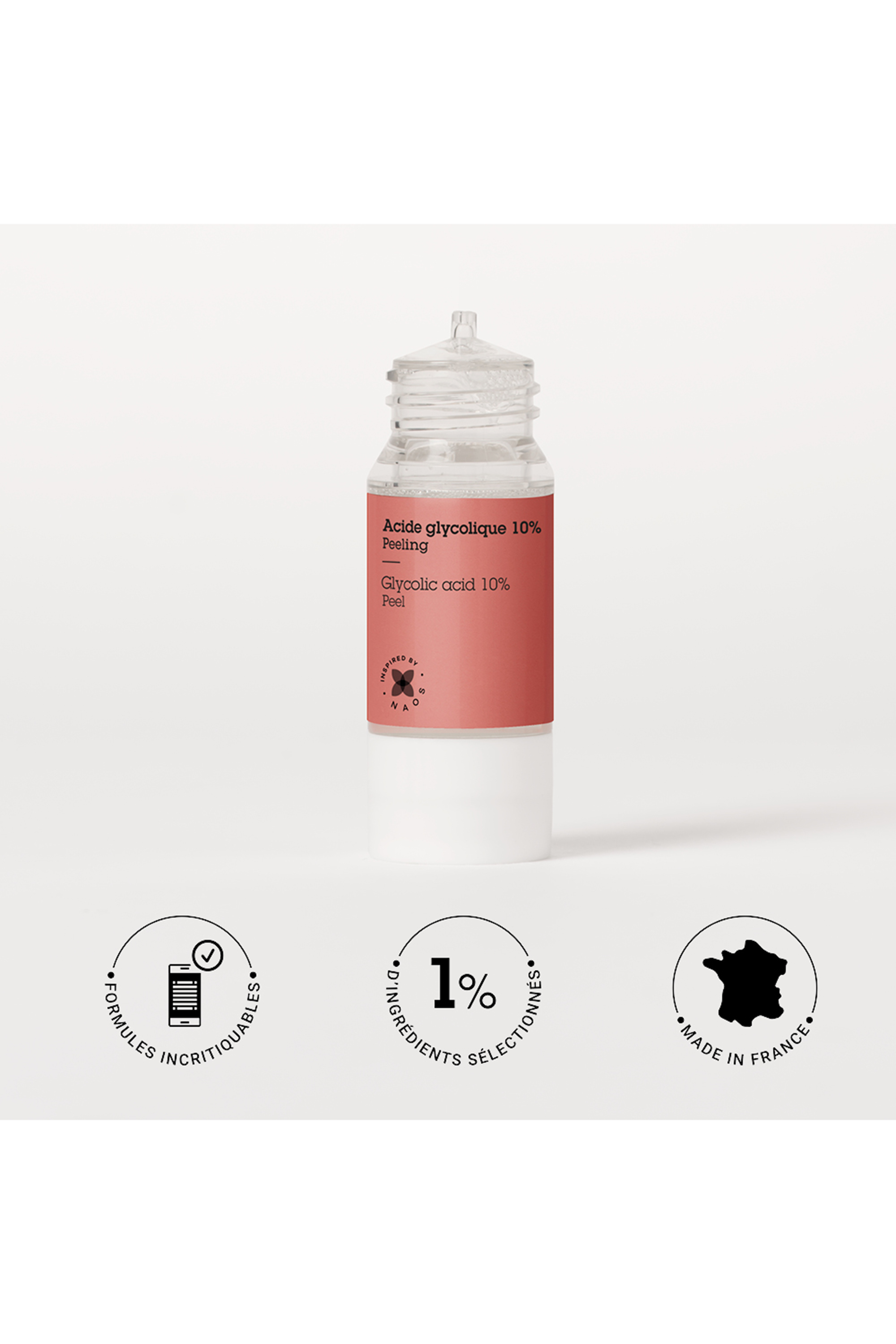 Actif pur acide glycolique perte d’éclat